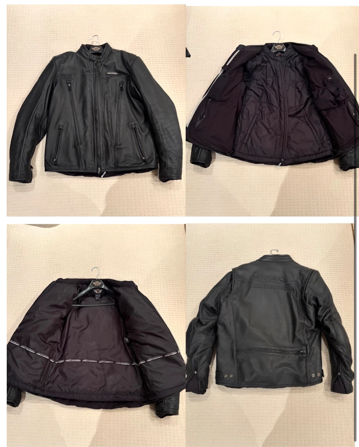 HARLEY DAVIDSON FXRG Leather JACKET - BLACK - XL - photo 5