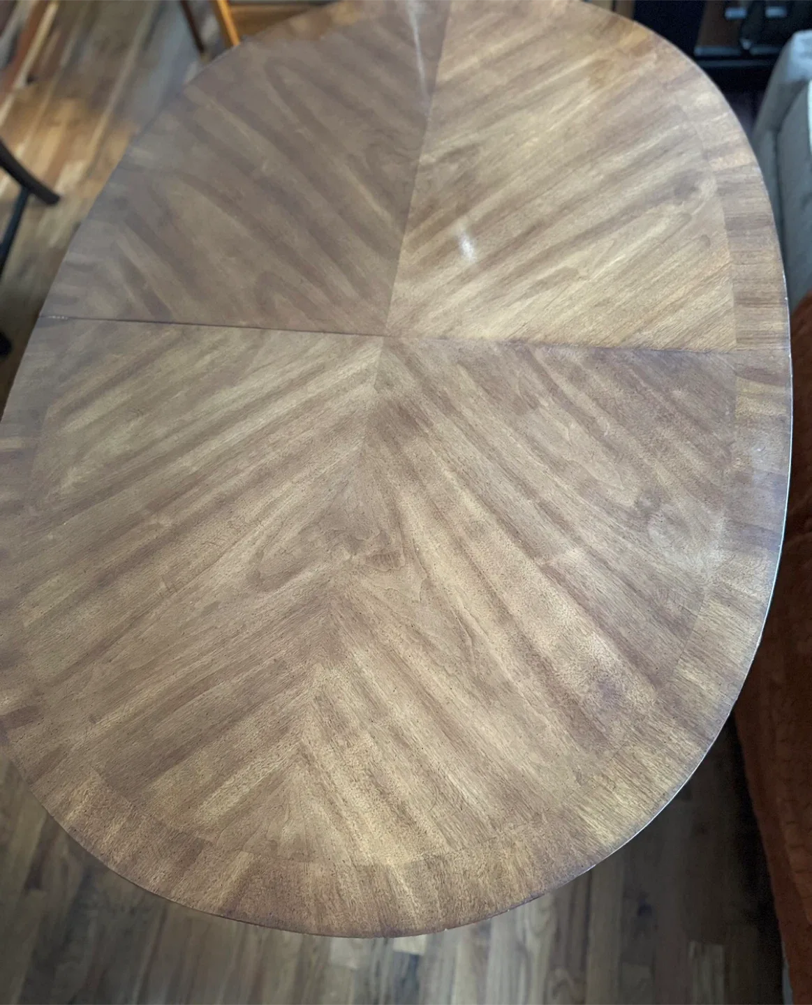 Oval Wooden Extendable Dining Table