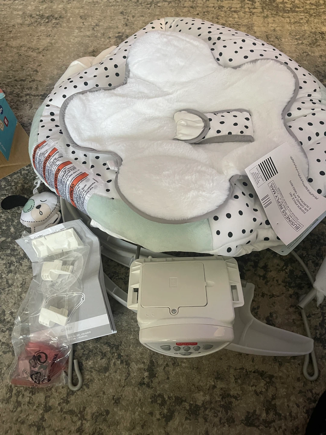 Fisher-Price Dots & Spots See & Soothe Deluxe Bouncer - photo 5