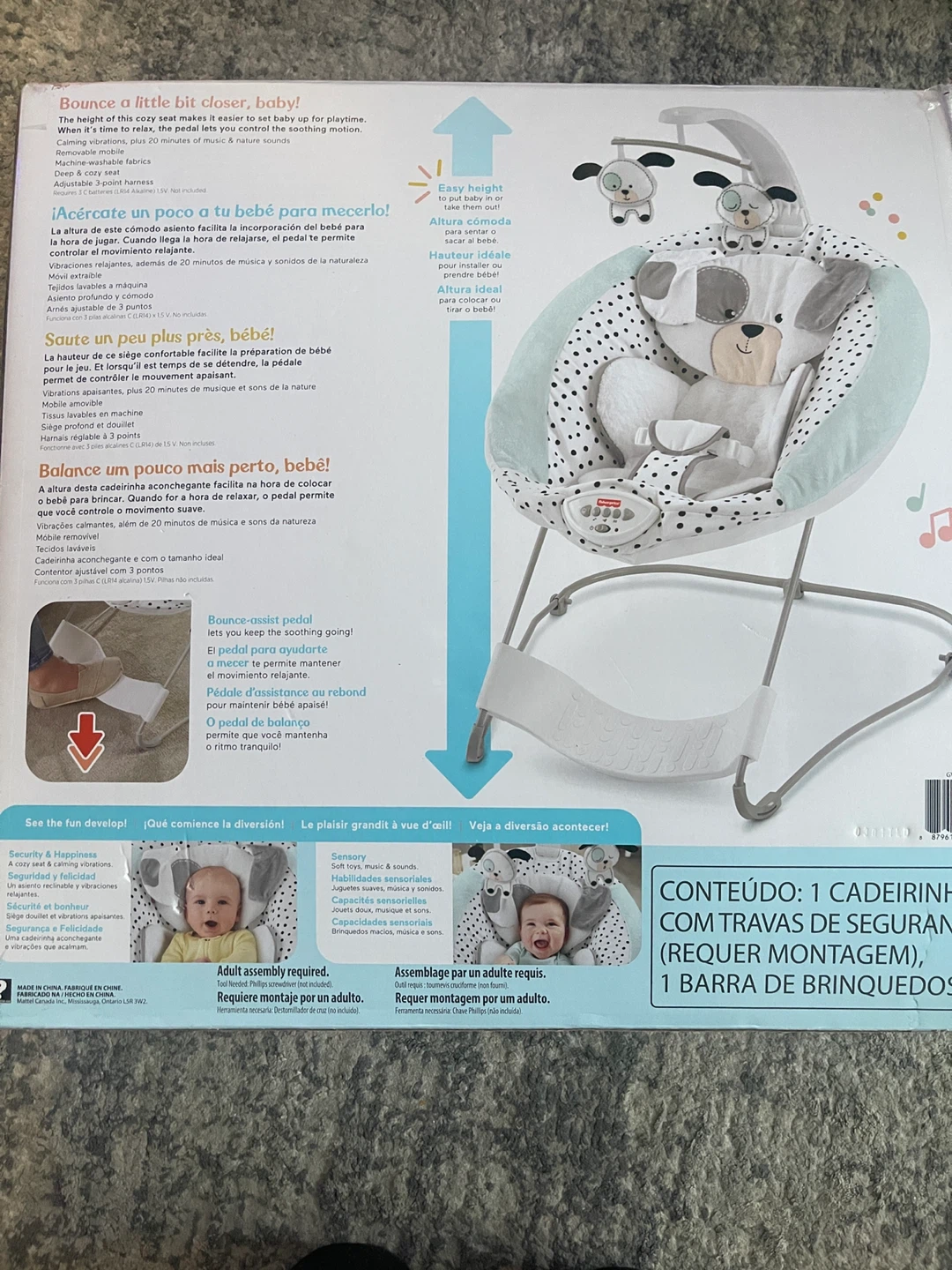 Fisher-Price Dots & Spots See & Soothe Deluxe Bouncer - photo 2