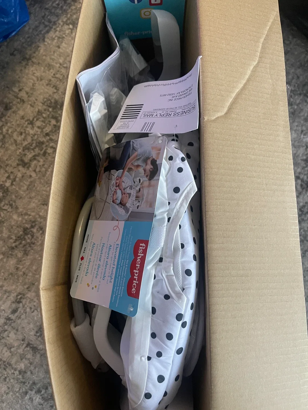 Fisher-Price Dots & Spots See & Soothe Deluxe Bouncer image indicator(4)