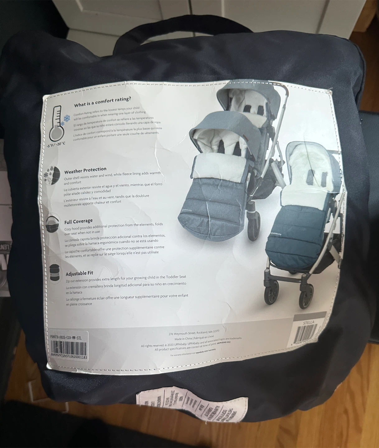 UPPAbaby CozyGanoosh Footmuff - Savannah (Grey) - photo 2