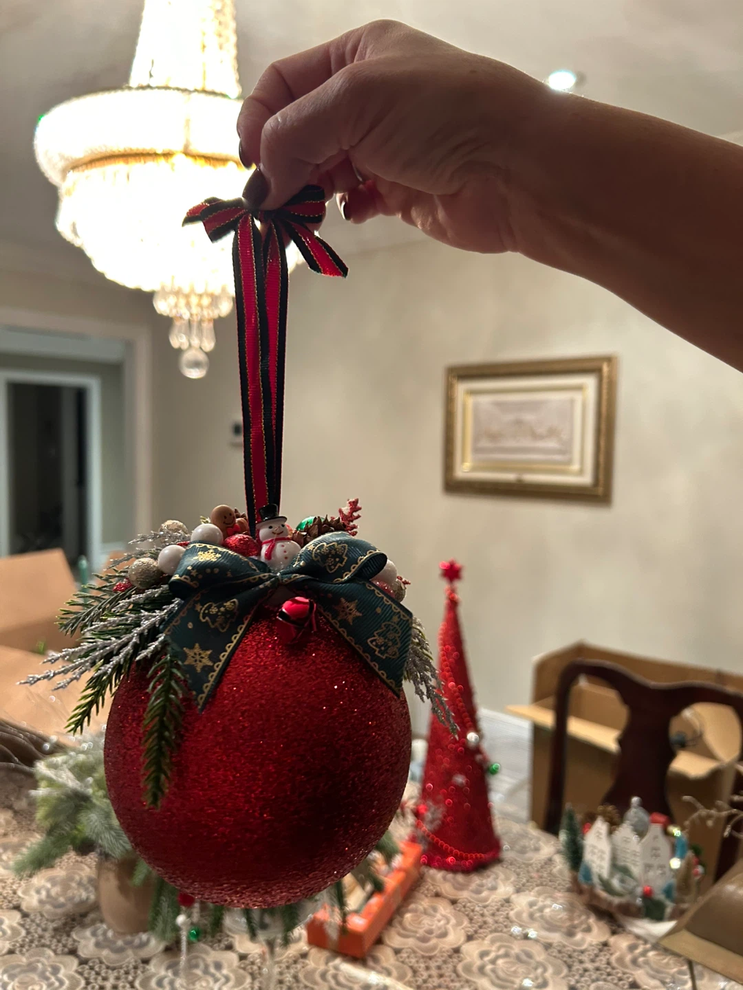 Red Christmas Ornament - photo 3
