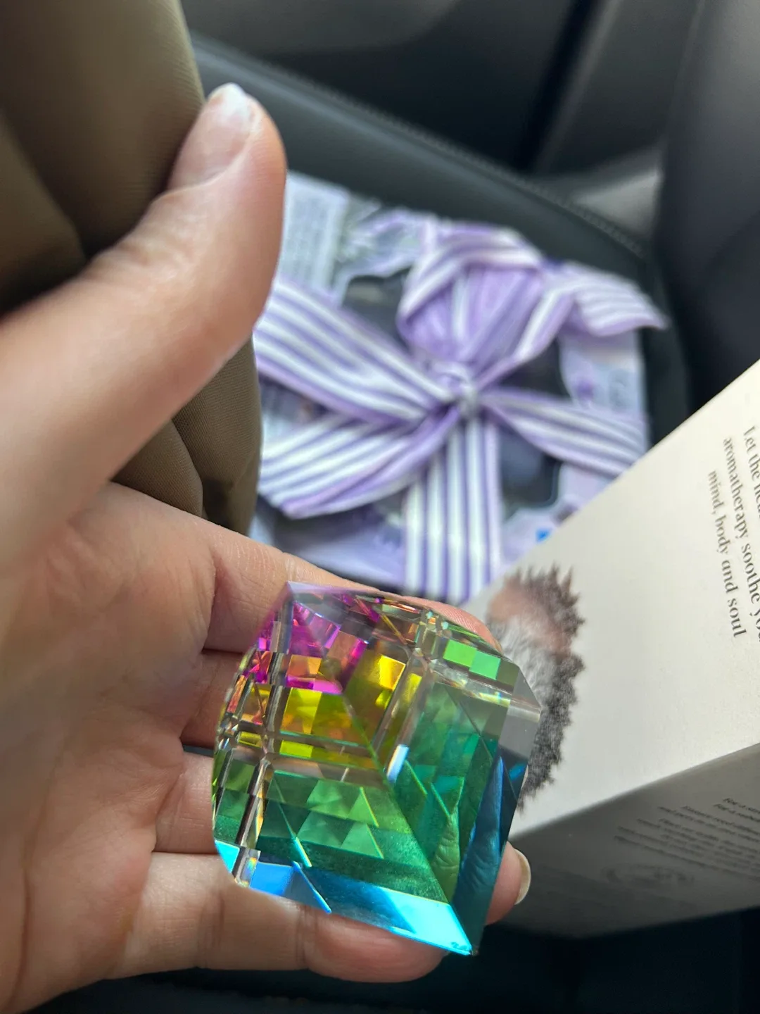 Rare Rainbow Prism Paperweight image indicator(3)