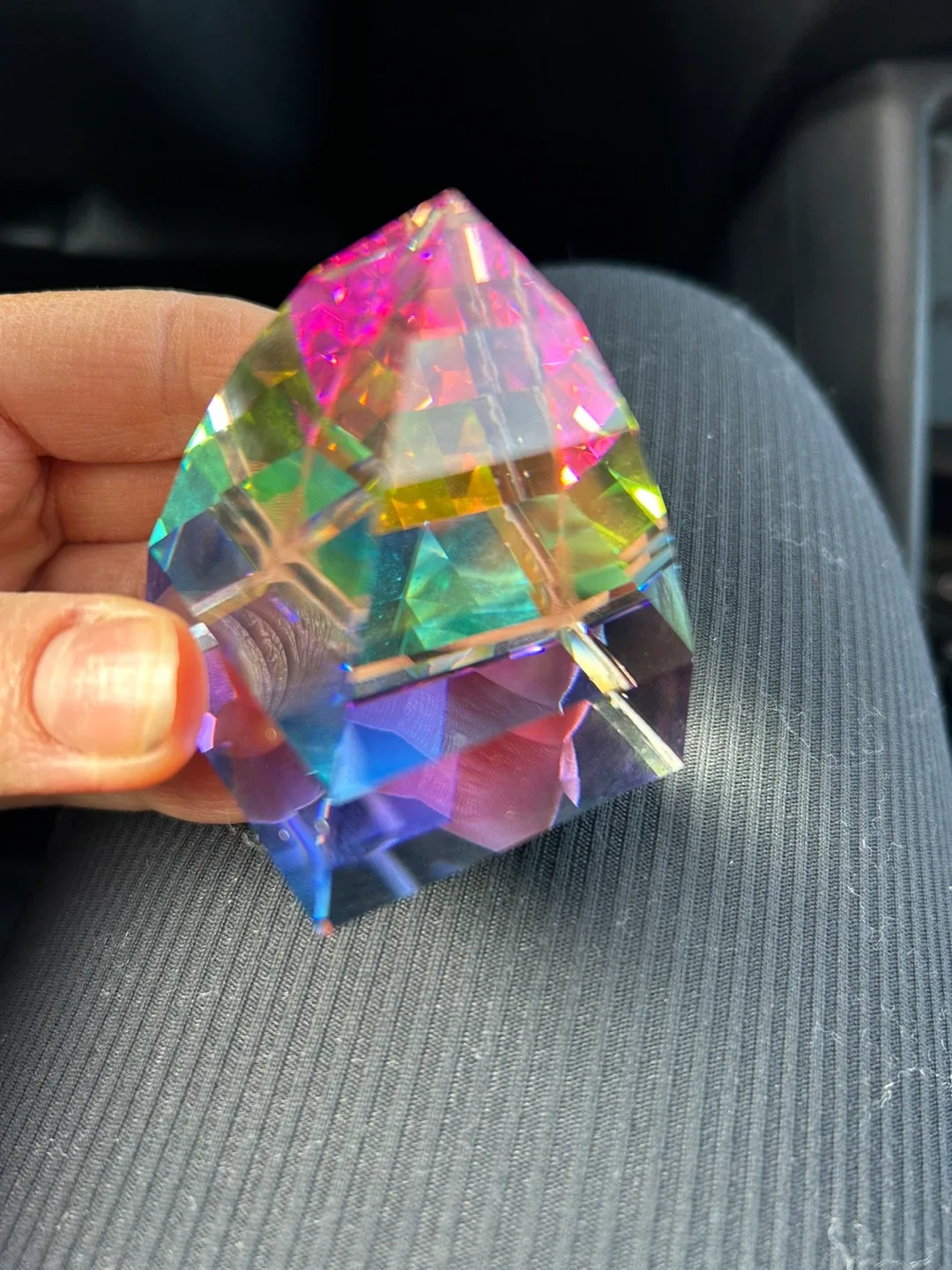 Rare Rainbow Prism Paperweight