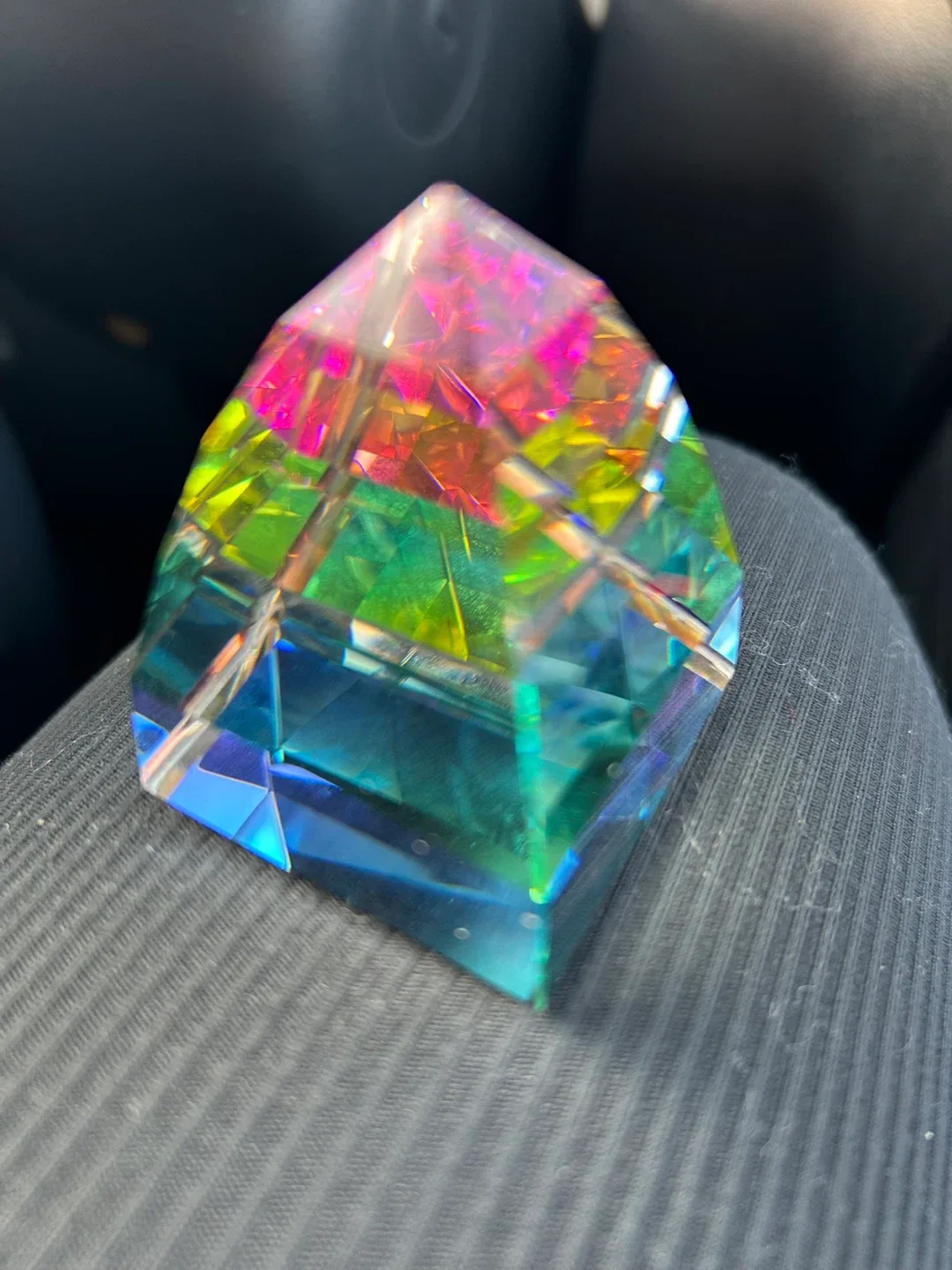 Rare Rainbow Prism Paperweight image indicator(2)