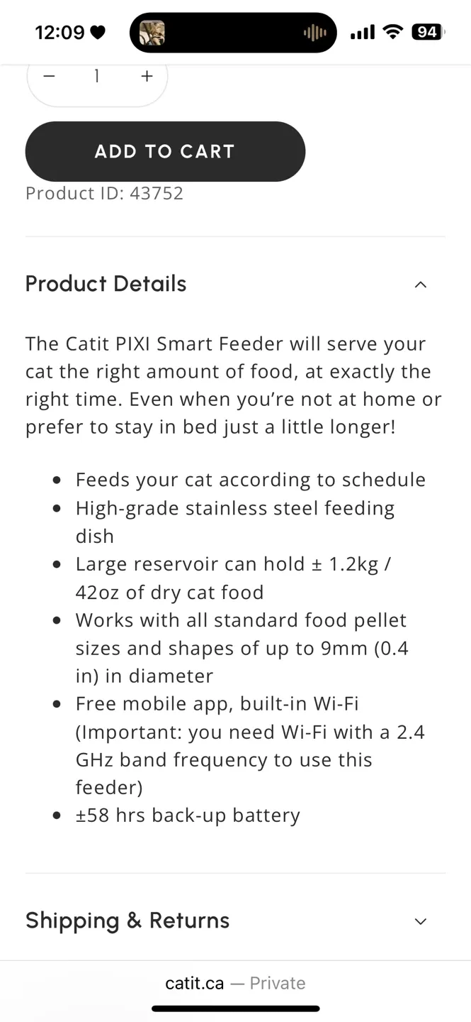 Catit PIXI Smart Feeder image indicator(3)