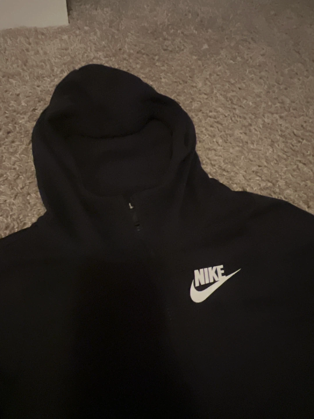 Nike Black Zip-Up Hoodie - Size L (Kids) - photo 2