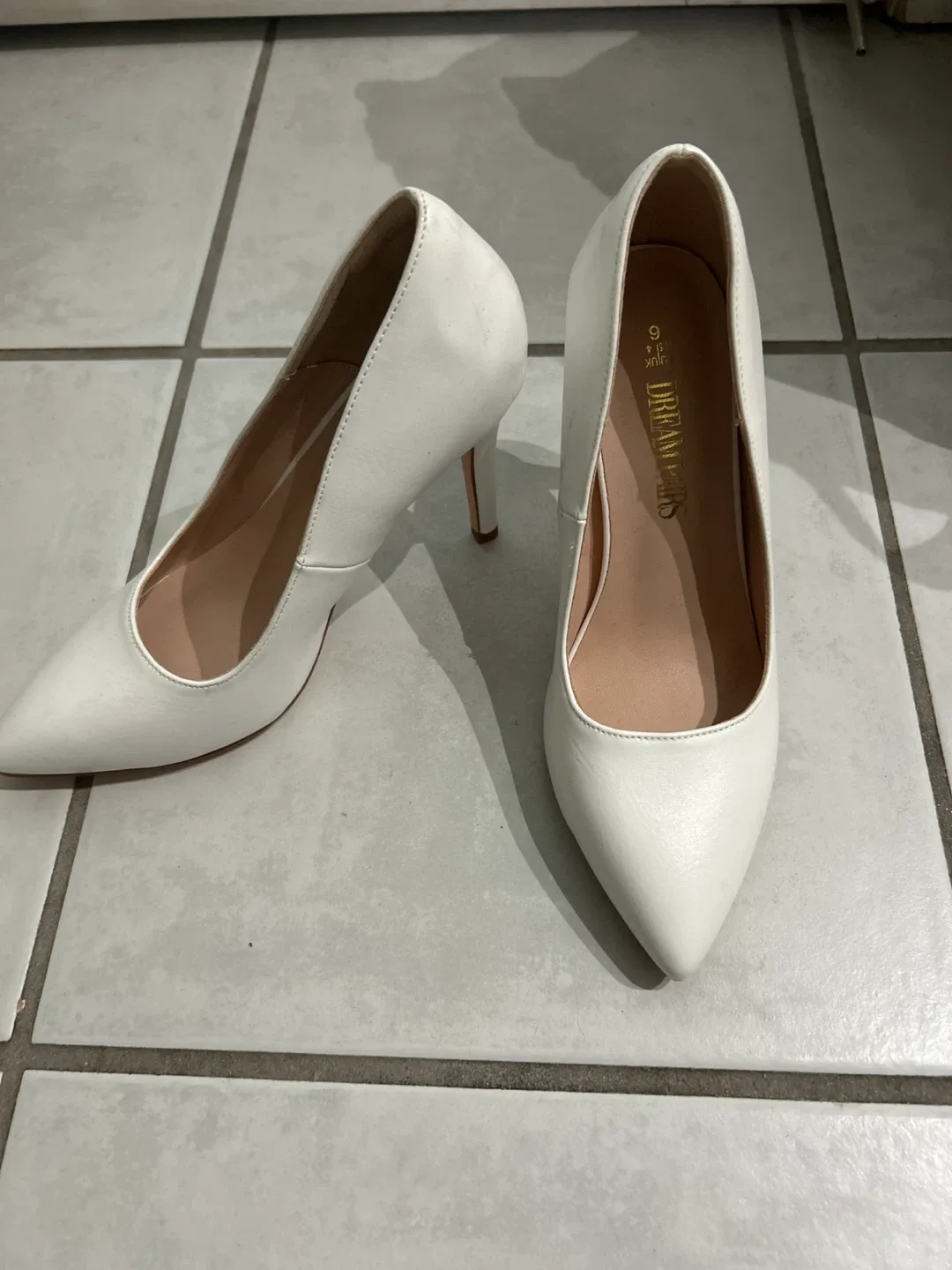 White Heels - Size 6