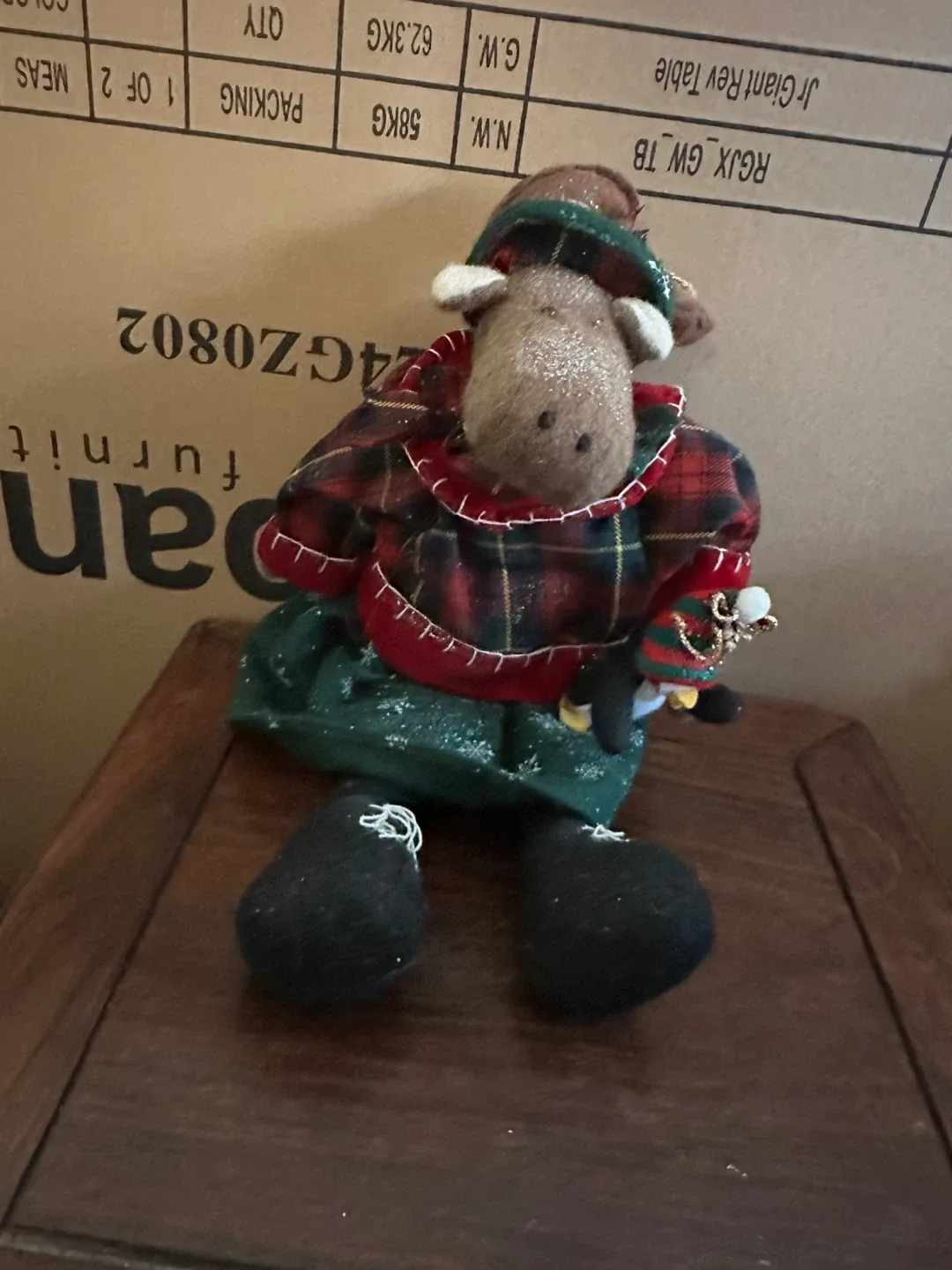 Handmade Christmas Moose!