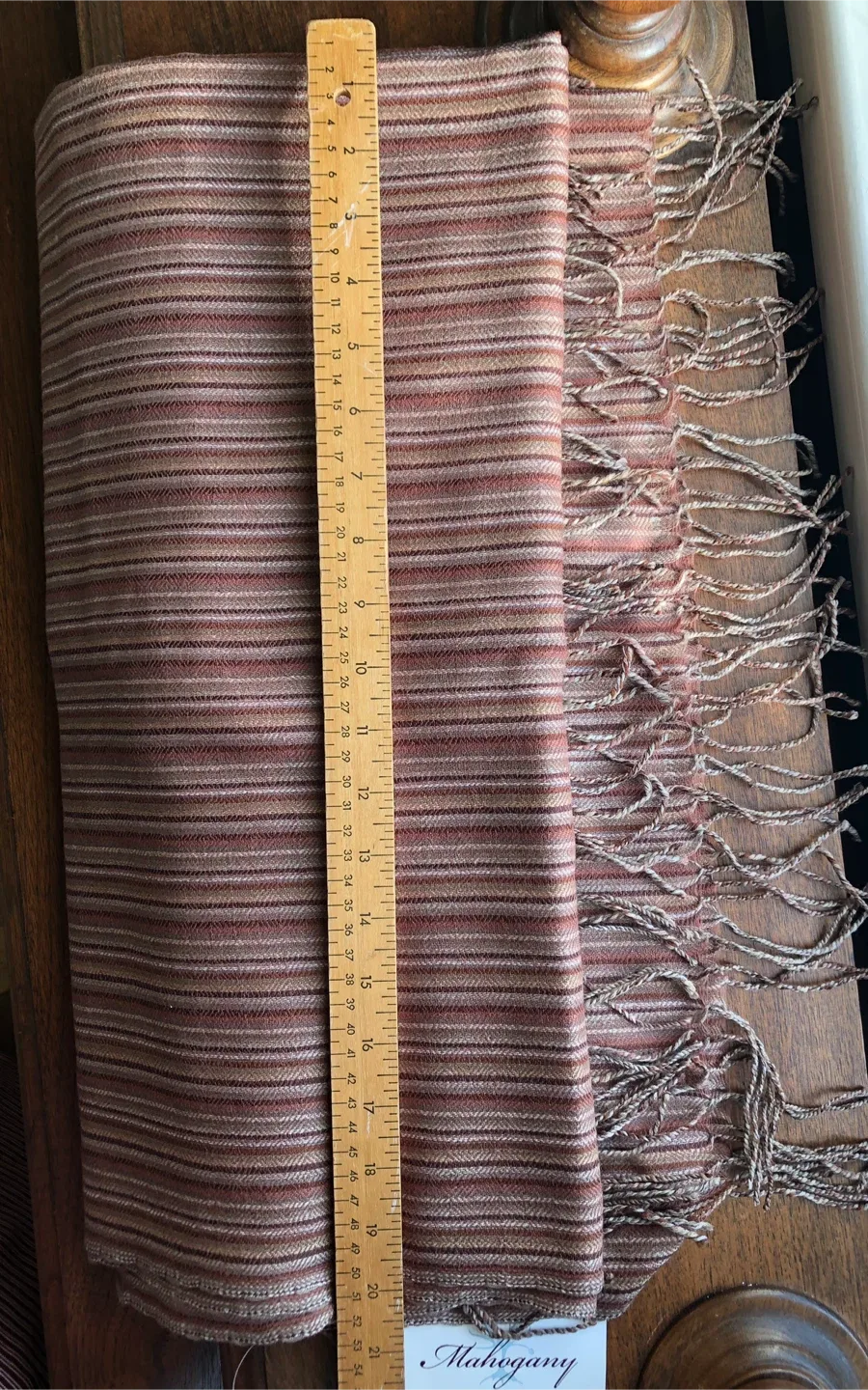 Mahogany Brand Wool Scarf - Unisex image indicator(4)