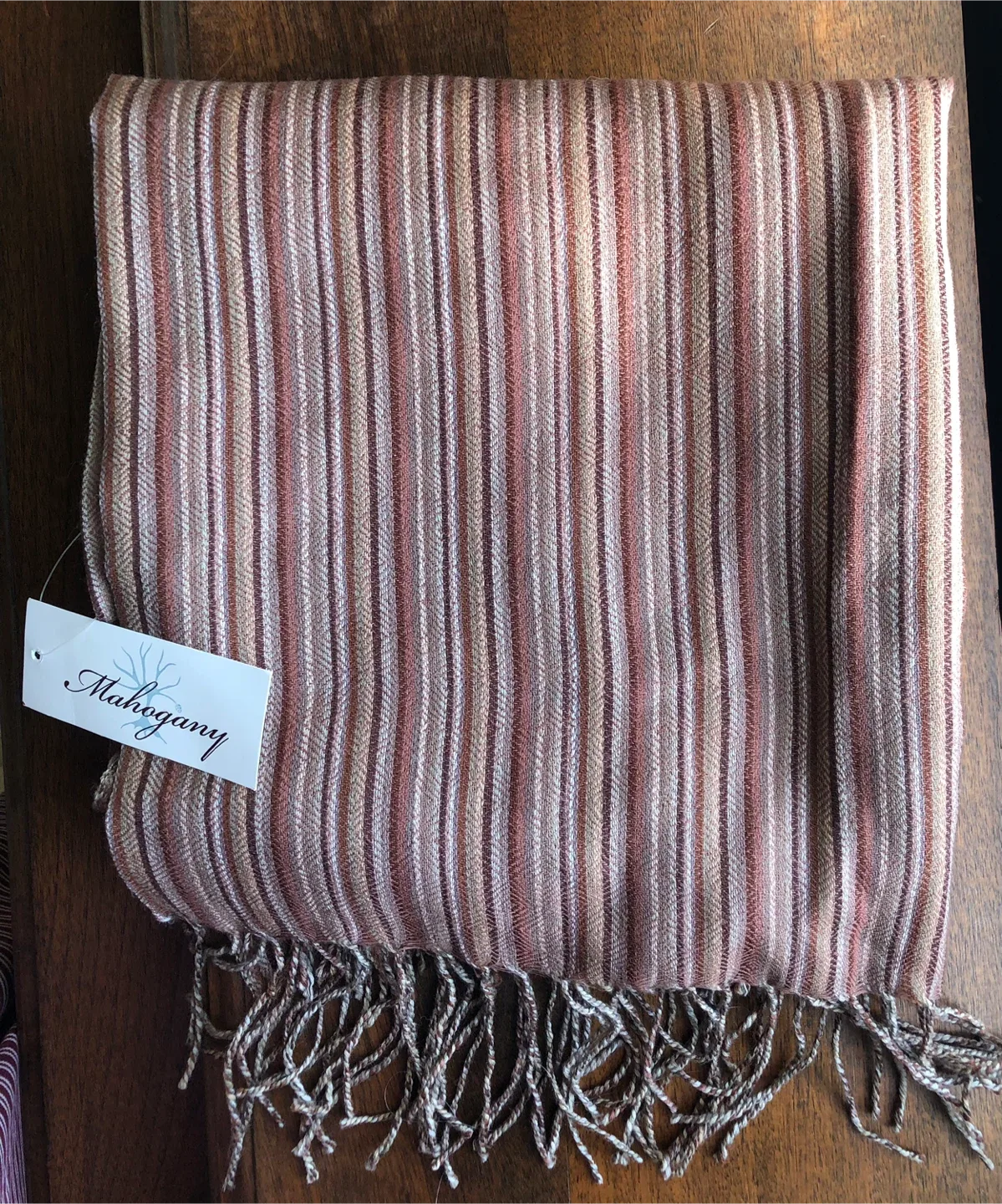 Mahogany Brand Wool Scarf - Unisex