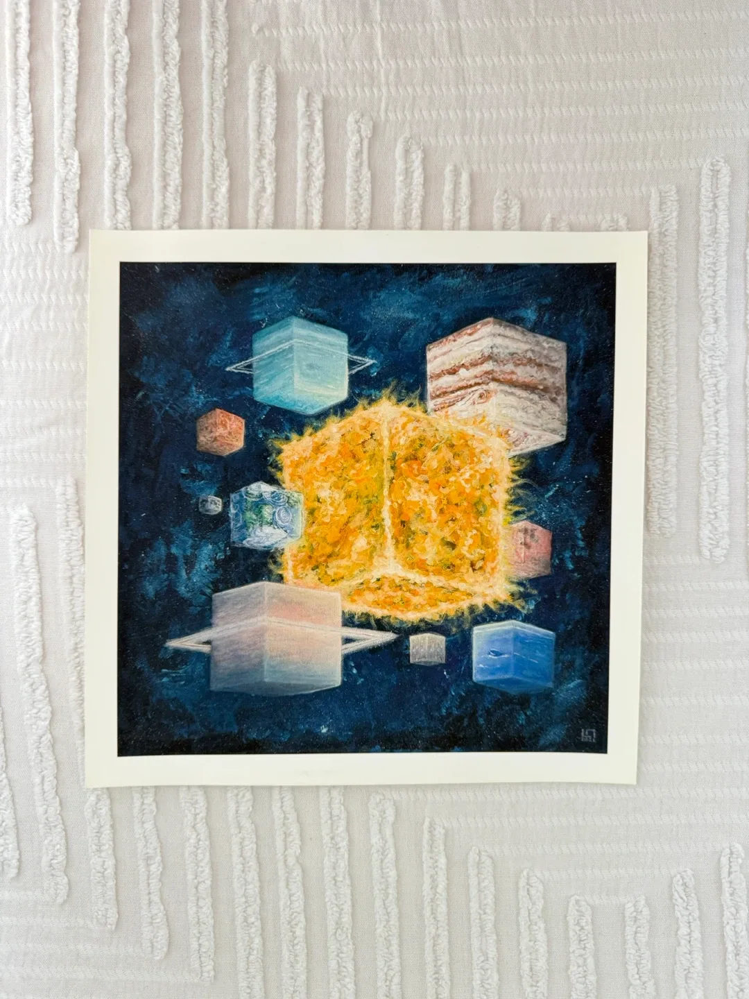 Square Planets original print artwork