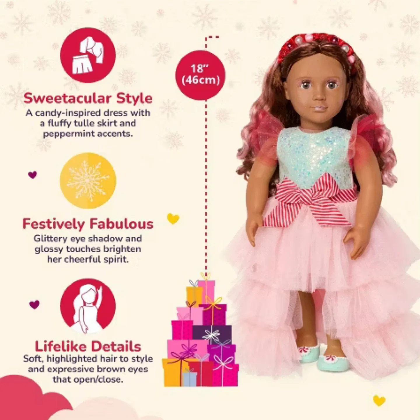 limited edition - Our Generation Candie 2025 Holiday Doll image indicator(3)