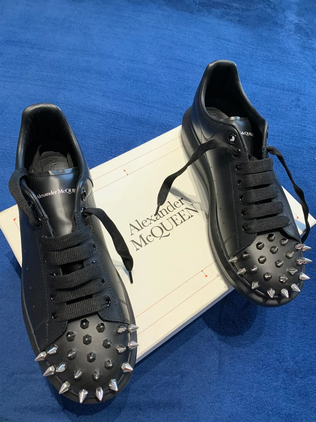 Alexander McQueen Studded Sneakers - Black image indicator(5)