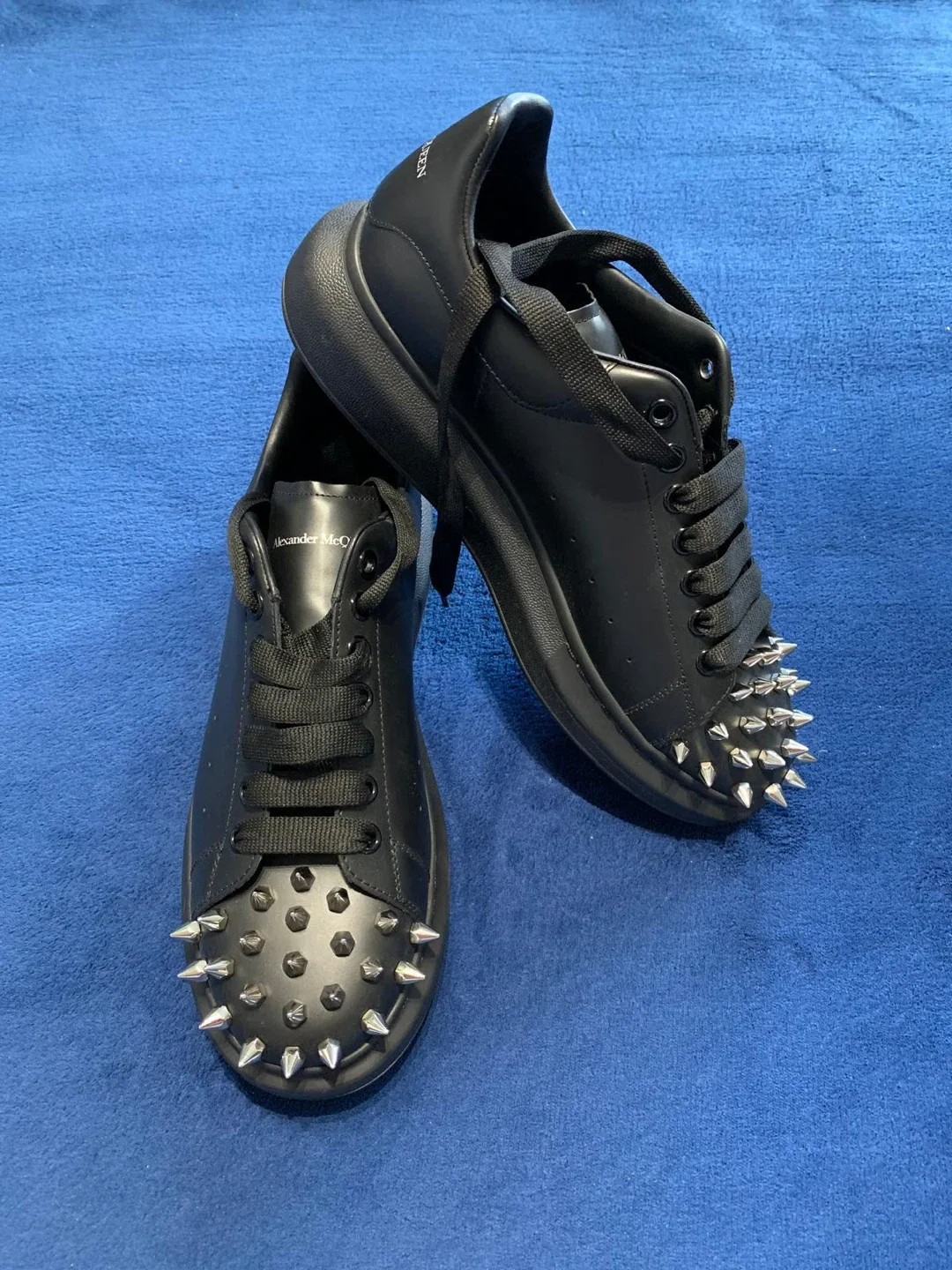 Alexander McQueen Studded Sneakers - Black image indicator(2)