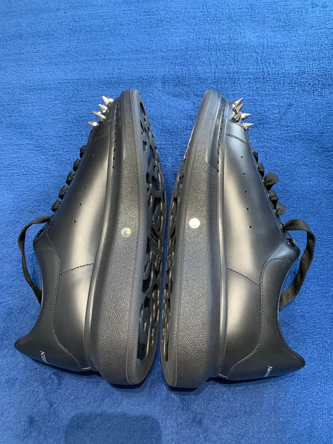 Alexander McQueen Studded Sneakers - Black image indicator(8)