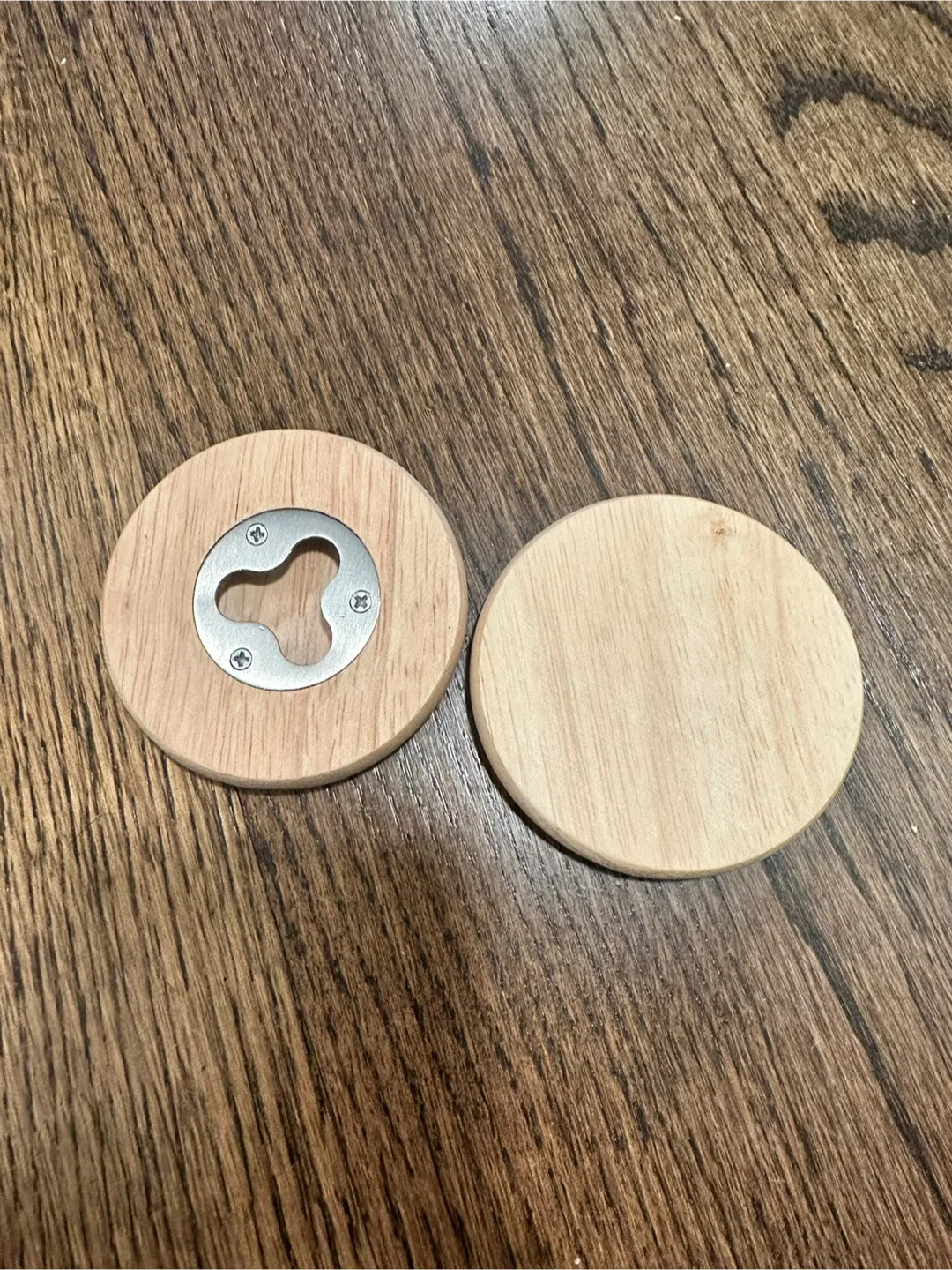 Wooden Coaster Bottle Opener