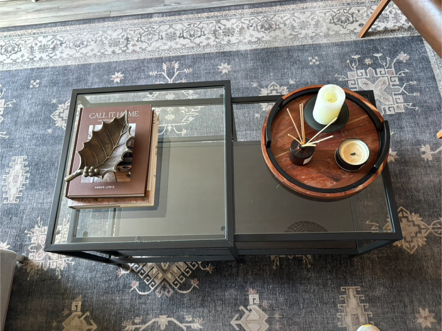 IKEA Glass Top Coffee Table - photo 2