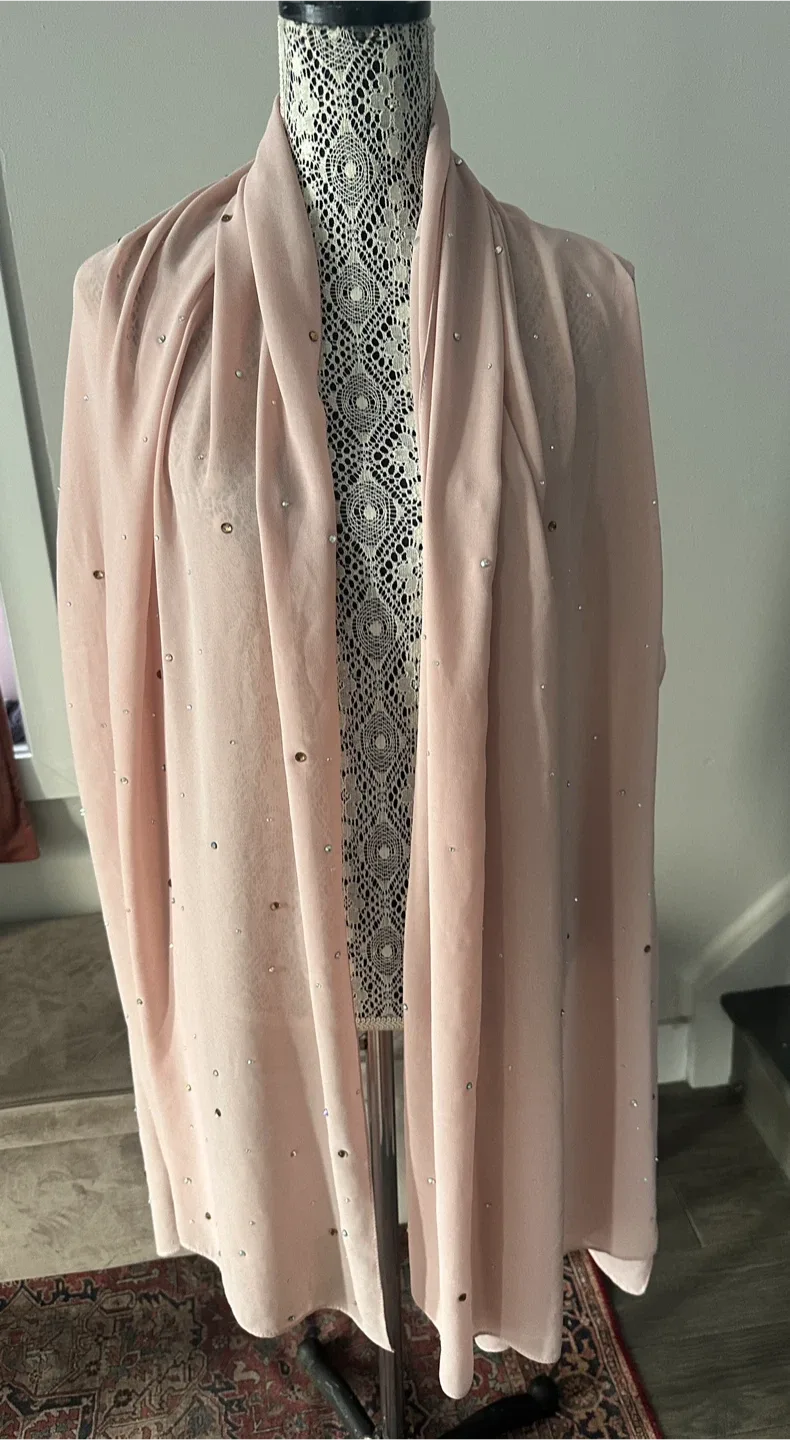 Blush Pink Embellished Hijab $7 - East York