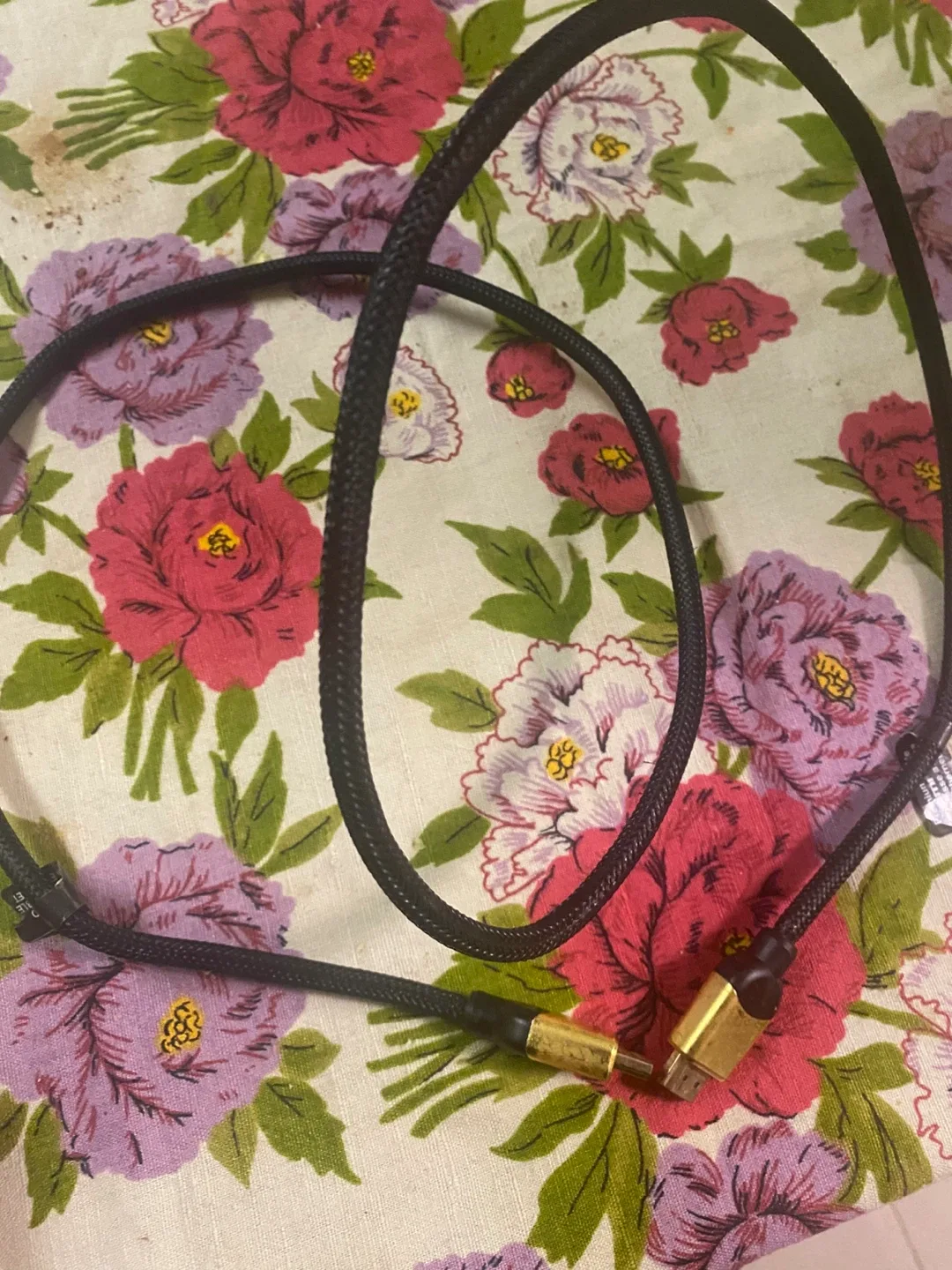 Black Braided USB Cable