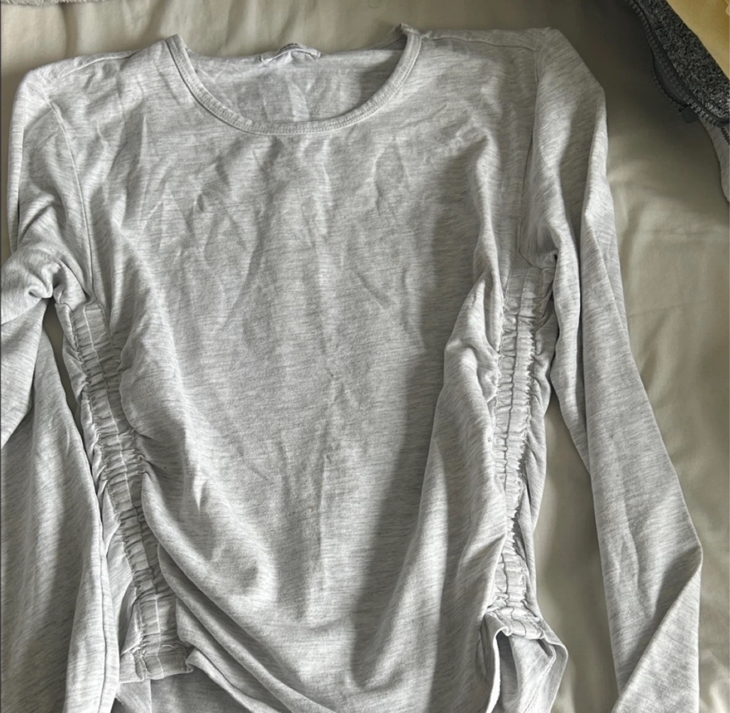 Grey Long Sleeve Top