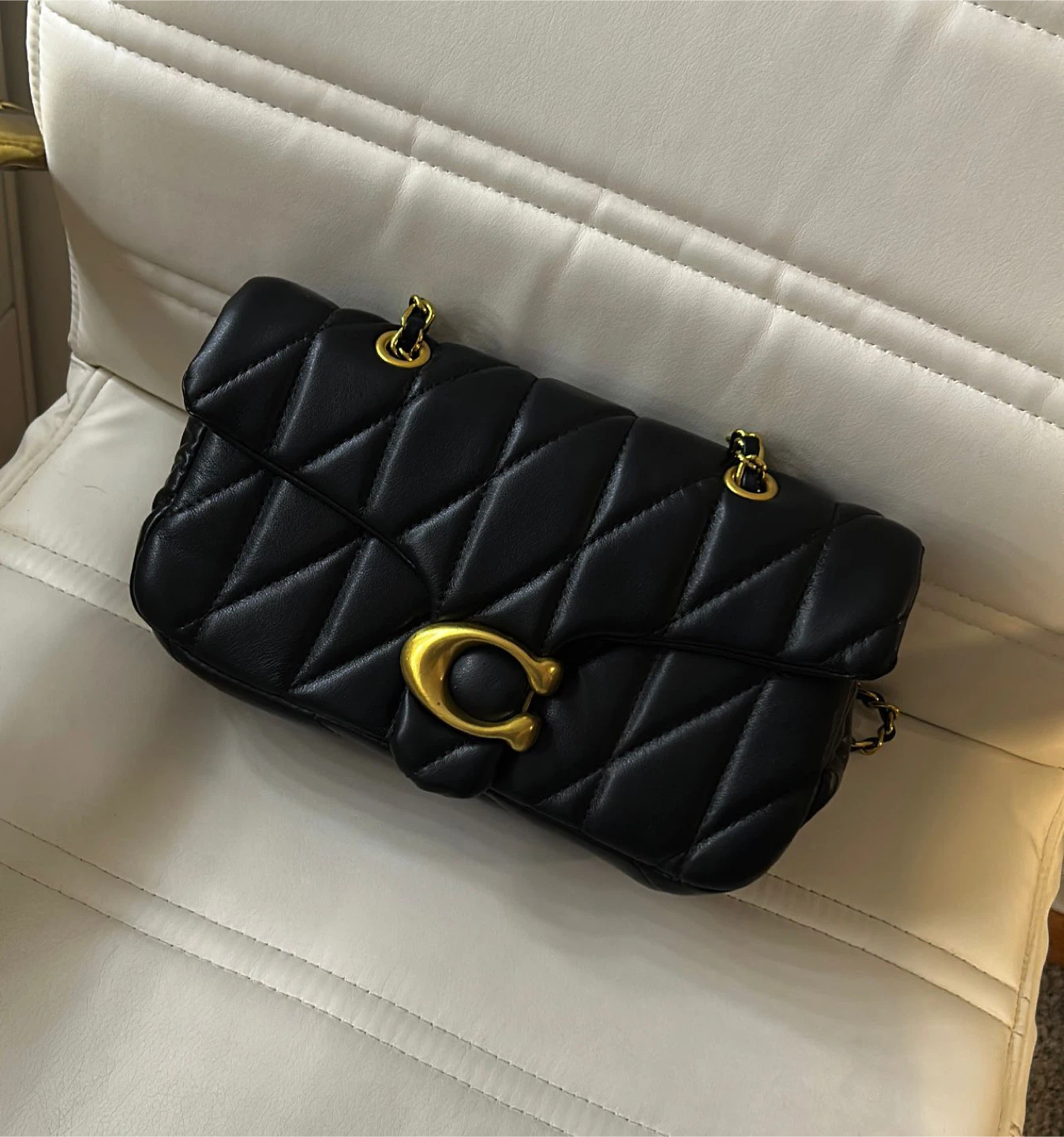Coach Black Leather Shoulder Bag