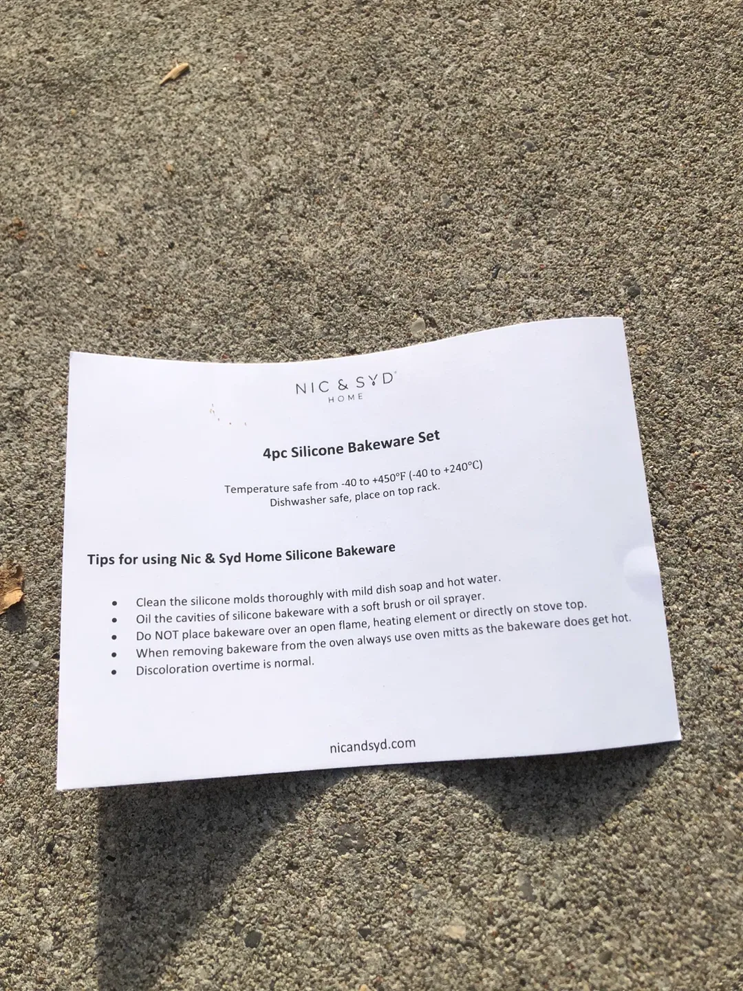 Nic & Syd 4pc Silicone Bakeware Set - New image indicator(5)