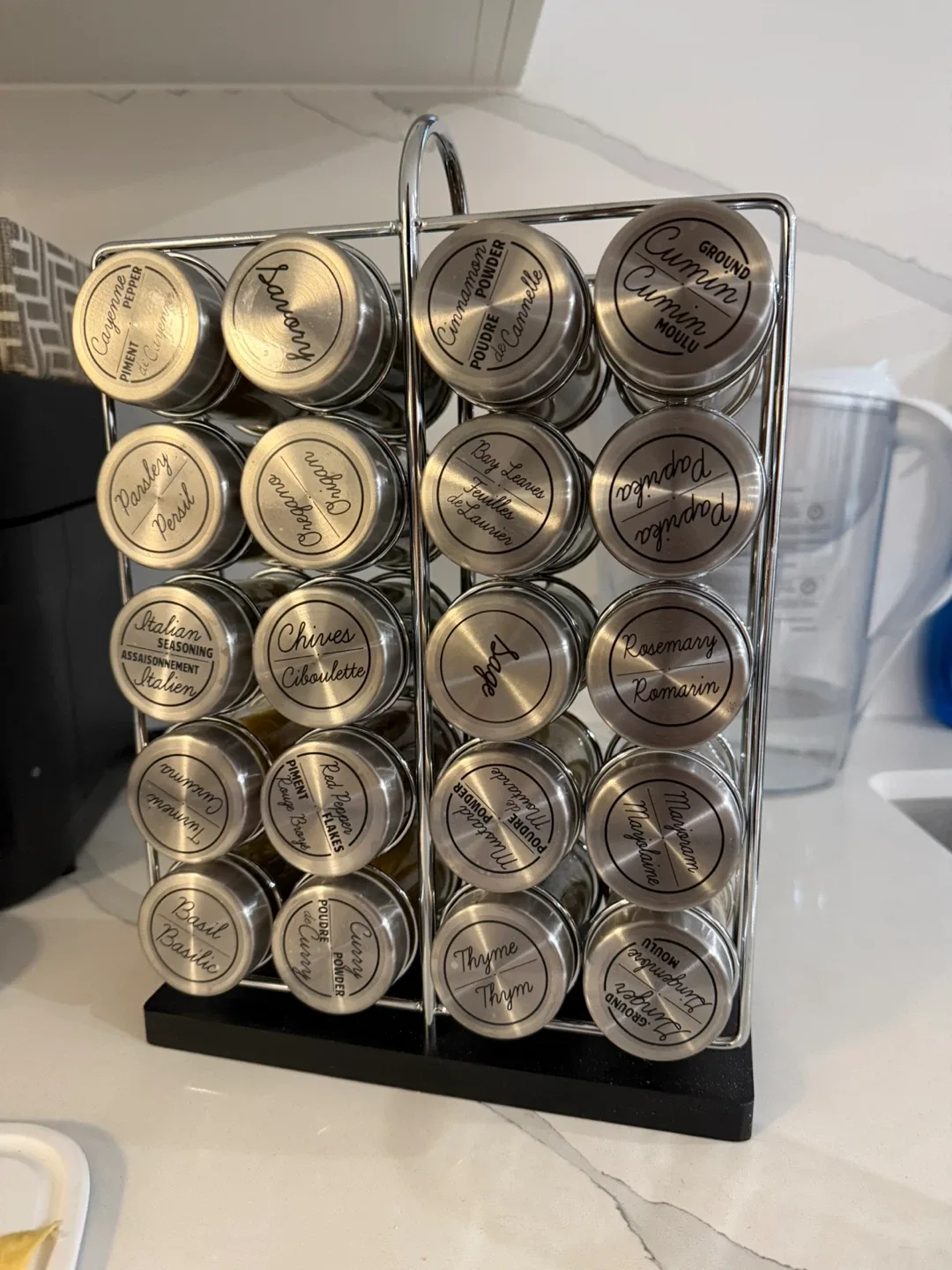 Spice Rack with 20 Spice Jars