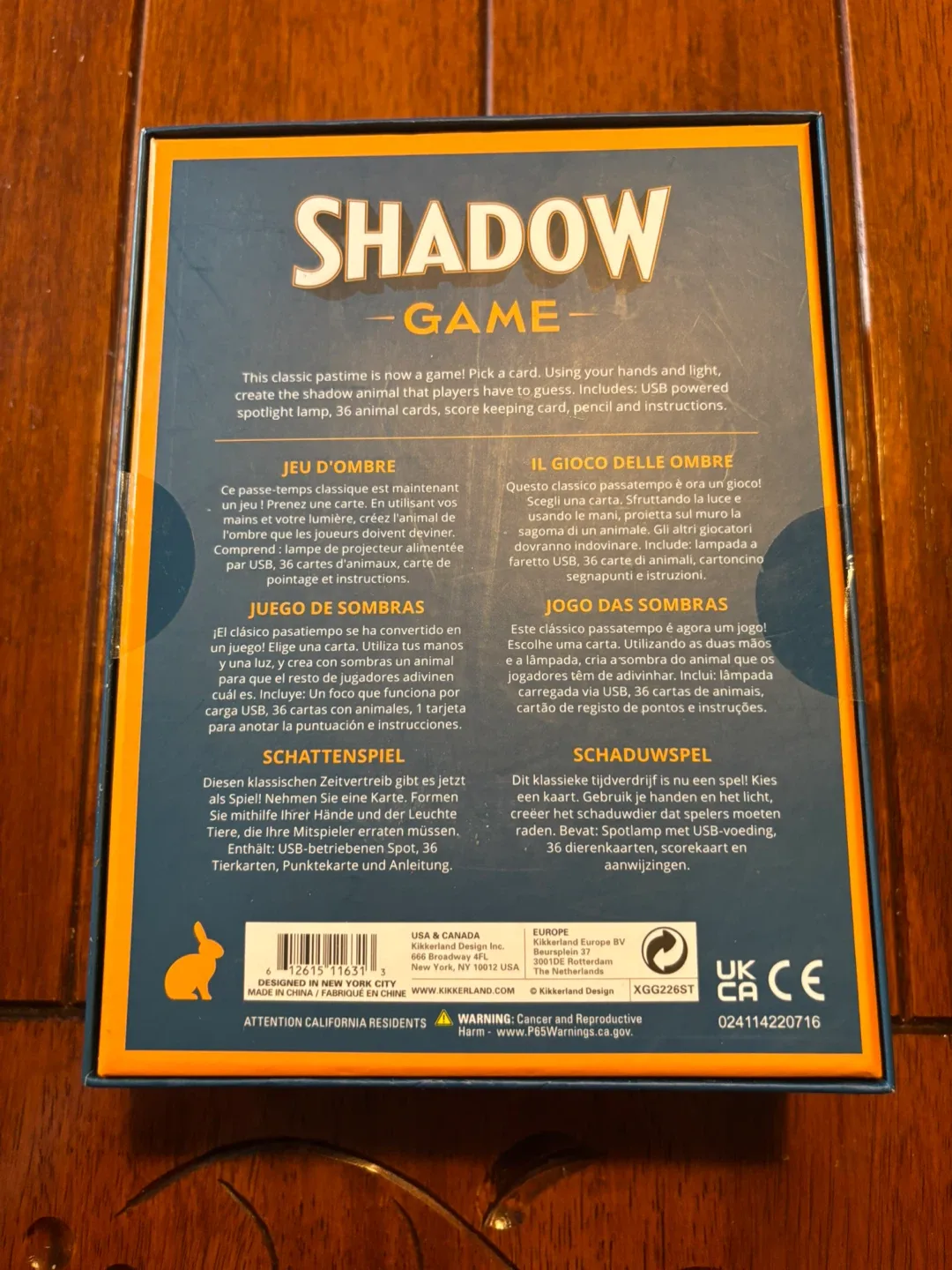Kikkerland Shadow Game D'Ombre - New in Box! image indicator(2)