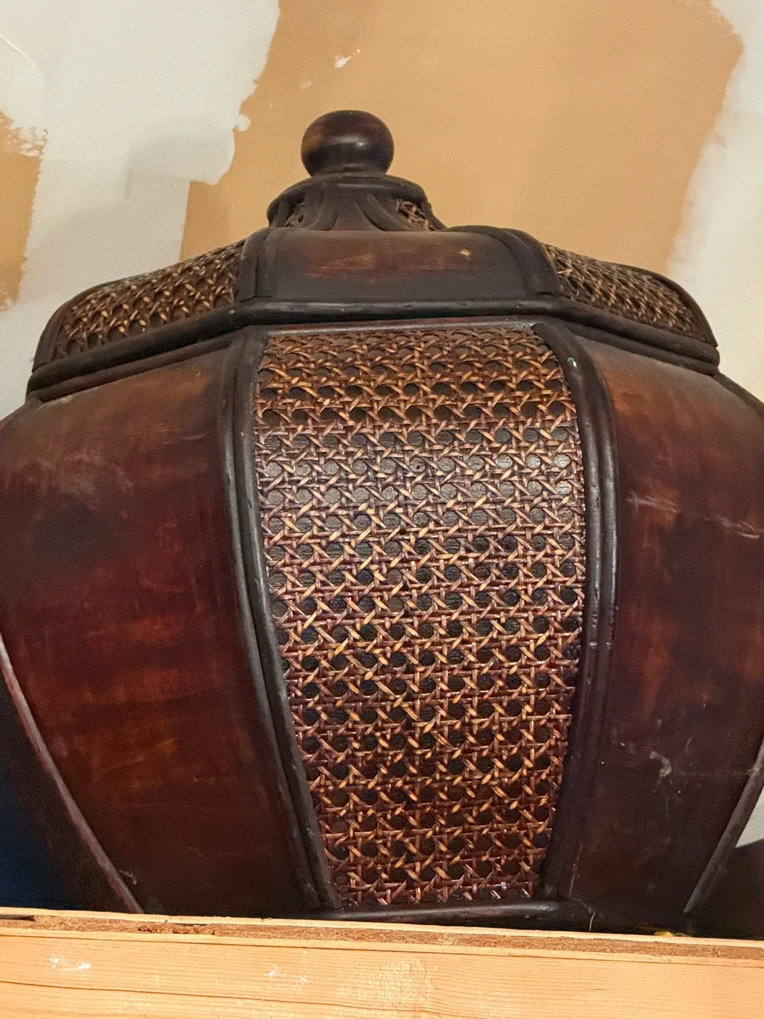 Decorative Dark Brown Jar