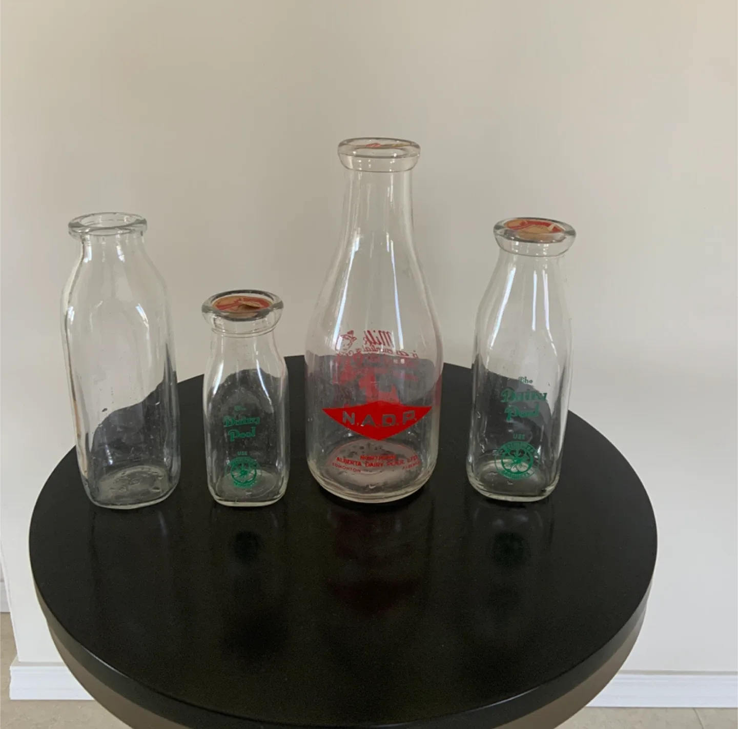 Vintage Alberta Dairy Pool & NADP Milk Bottles