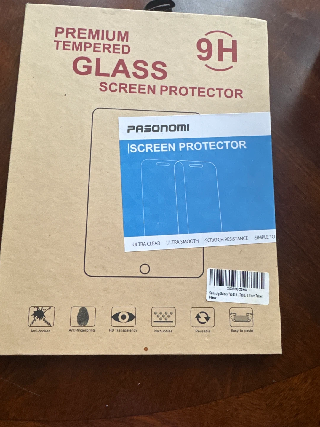 Pasonomi Tempered Glass Screen Protector - NEW