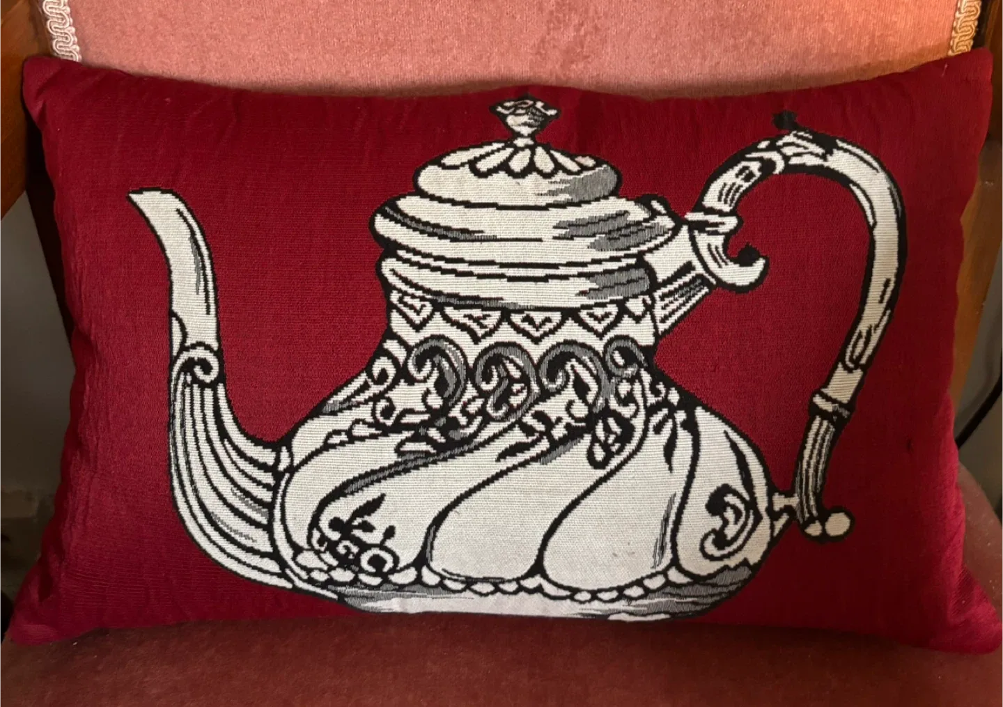 Teapot Design Decorative Pillow