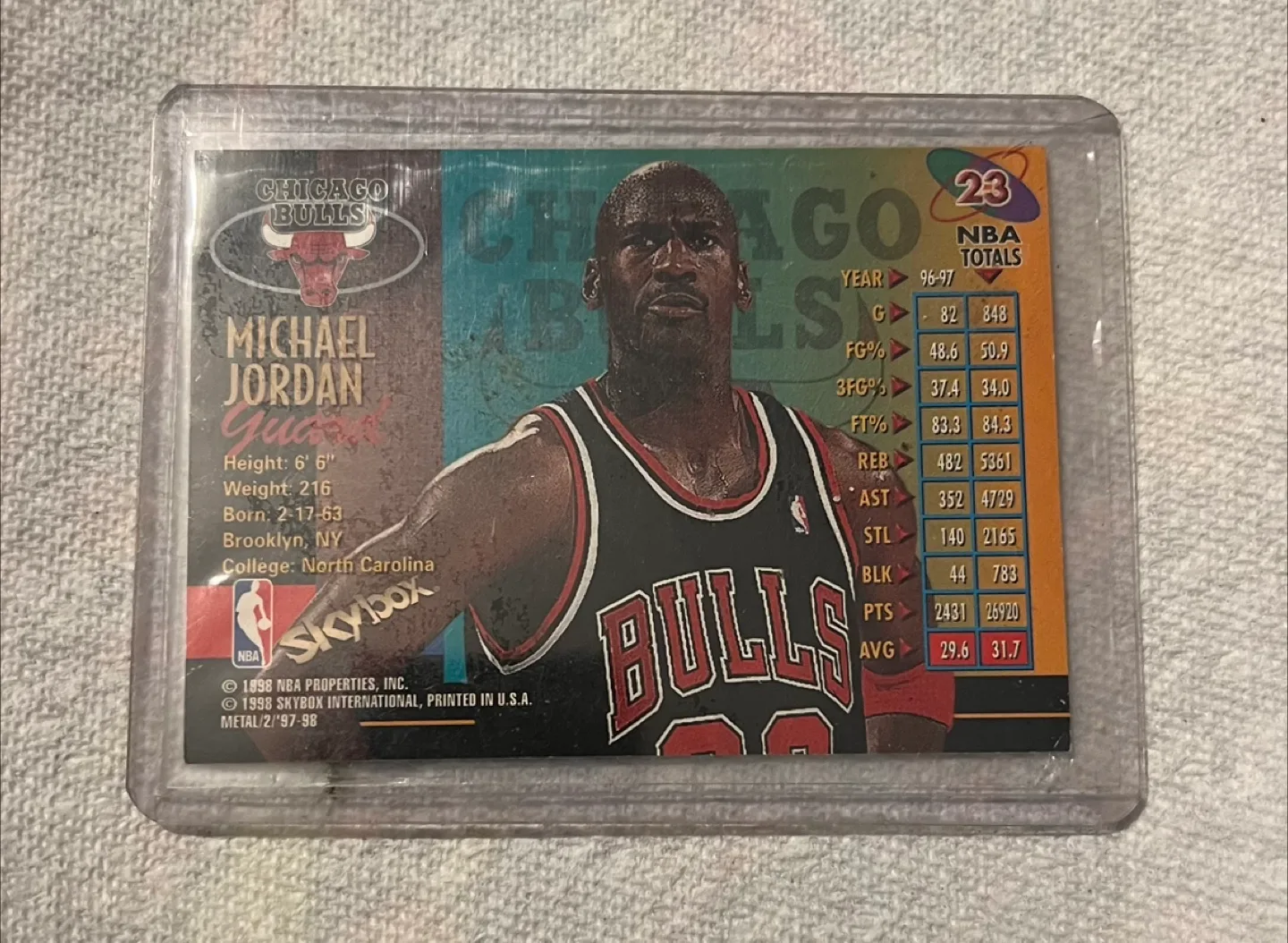 Michael Jordan Chicago Bulls Metal Universe Basketball Card image indicator(2)