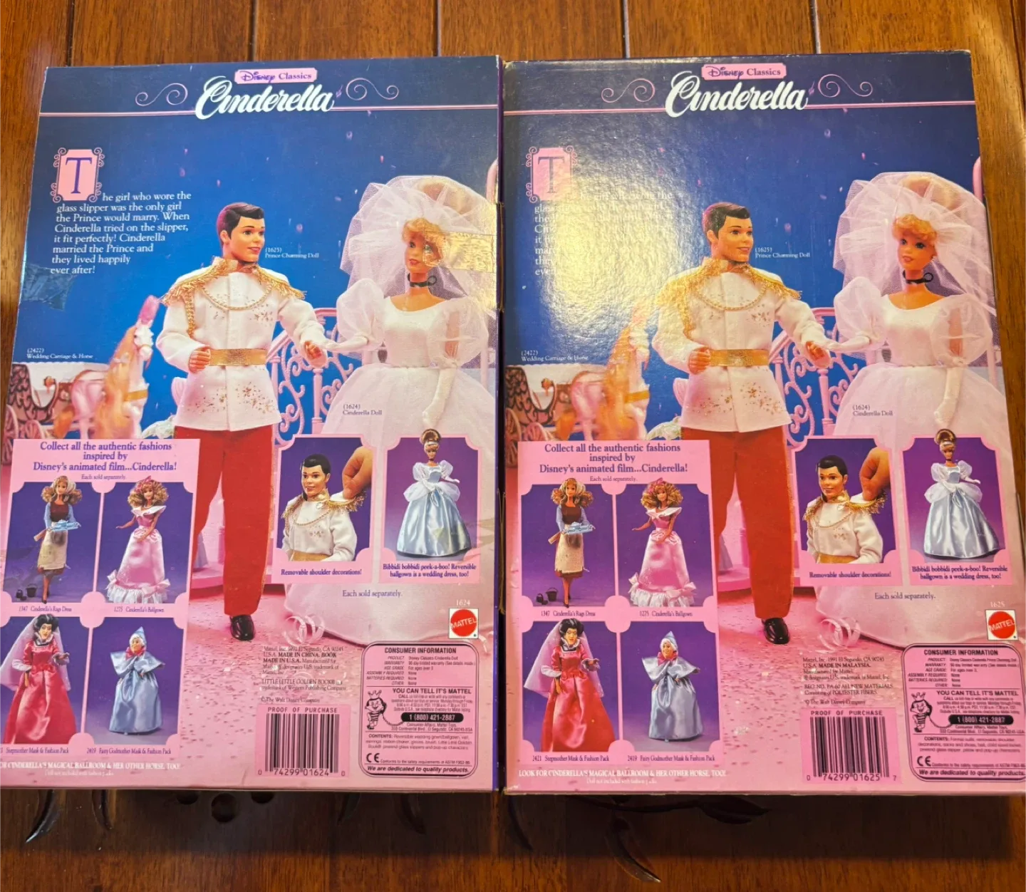 Vintage Disney Classics Cinderella & Prince Charming Dolls image indicator(2)