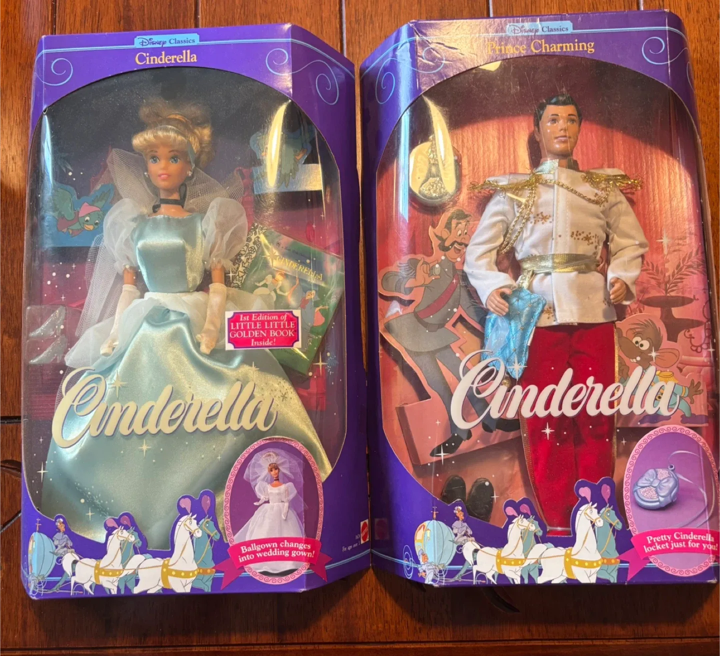 Vintage Disney Classics Cinderella & Prince Charming Dolls