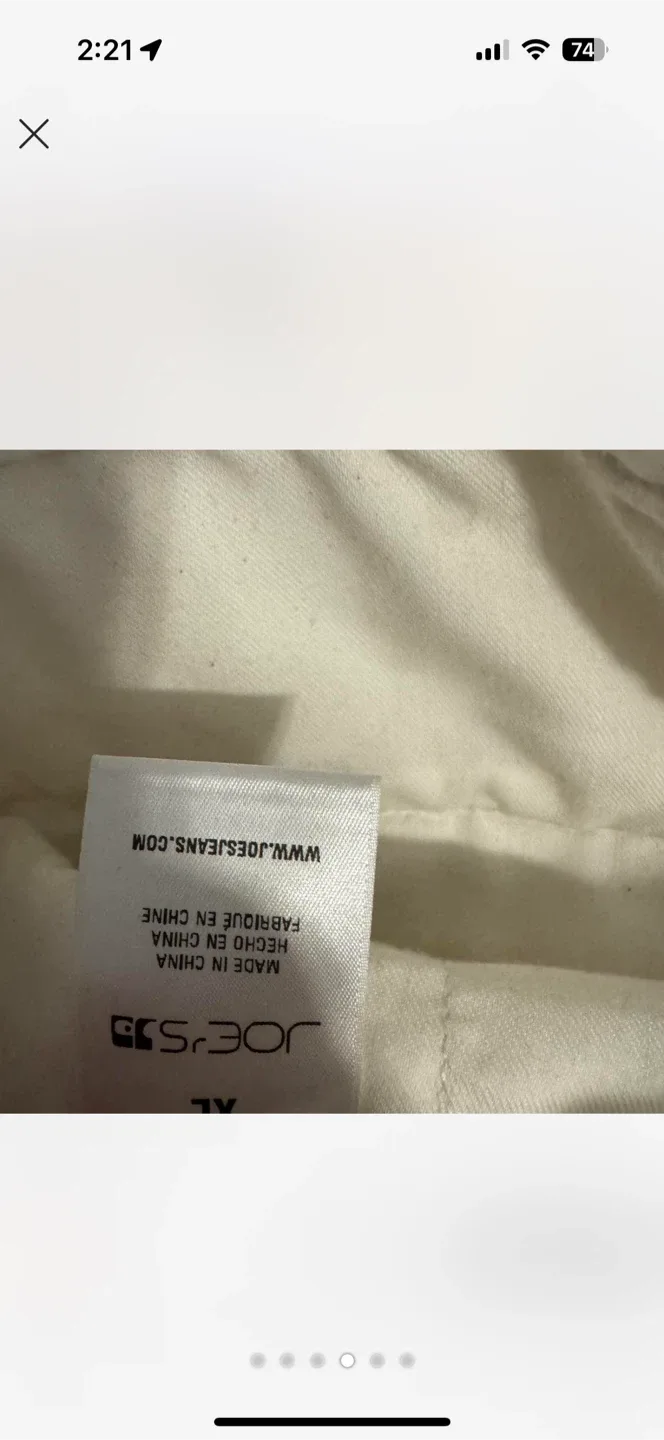 Joe's Jeans White Cargo Pants for Men image indicator(4)