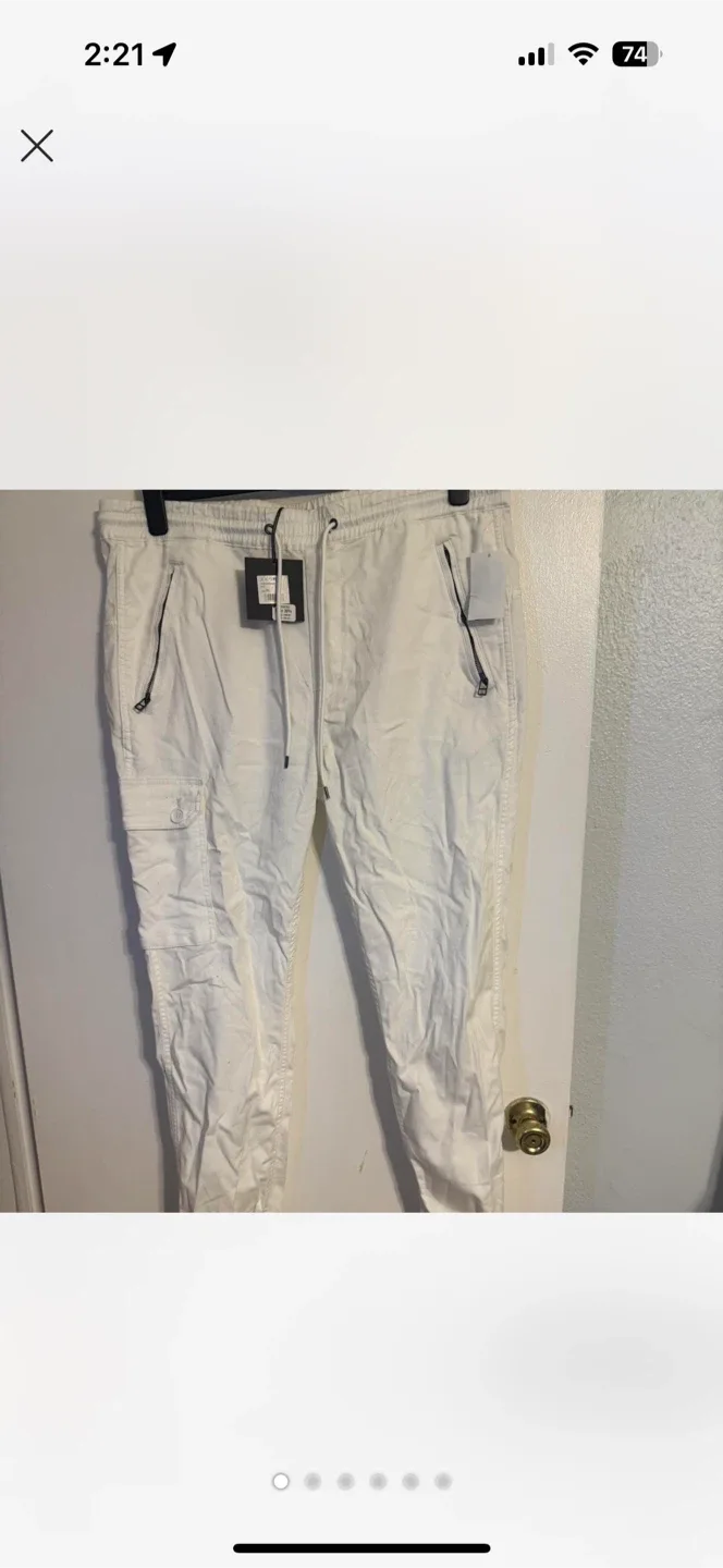 Joe's Jeans White Cargo Pants for Men