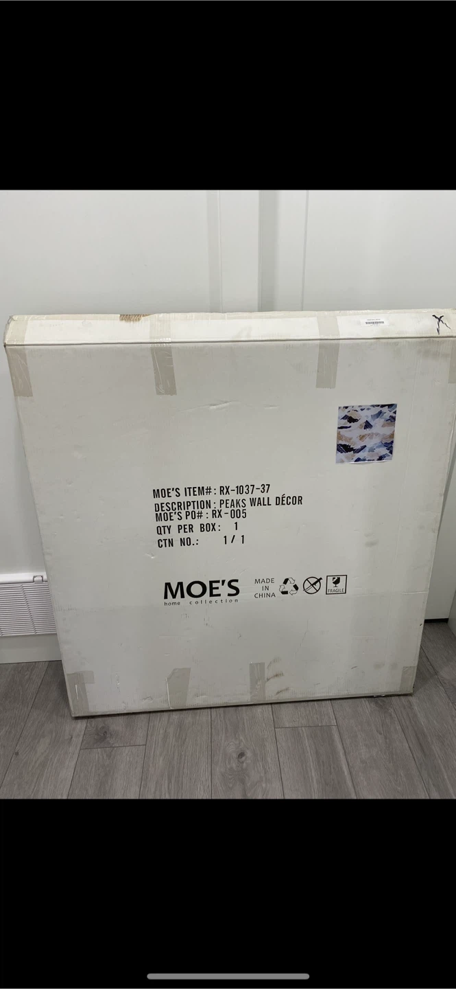 Moe's Home Peaks Wall Decor - New in Box! - photo 3