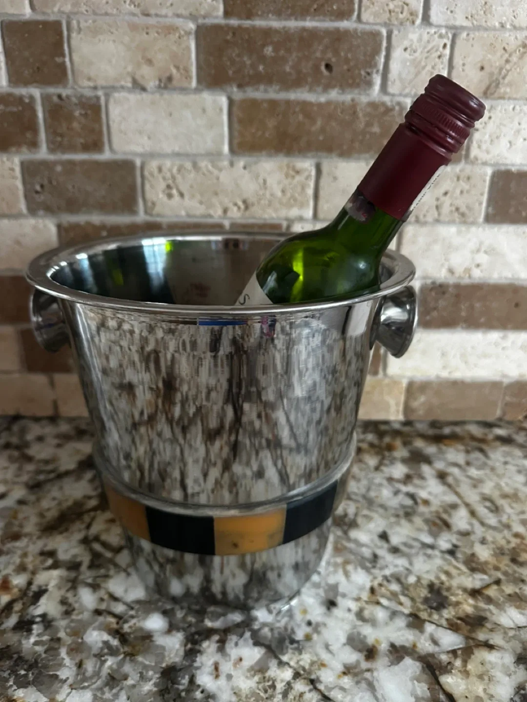 Pier1 Imports Wine Cooler Silver Tone :Located-Collingwood, NW