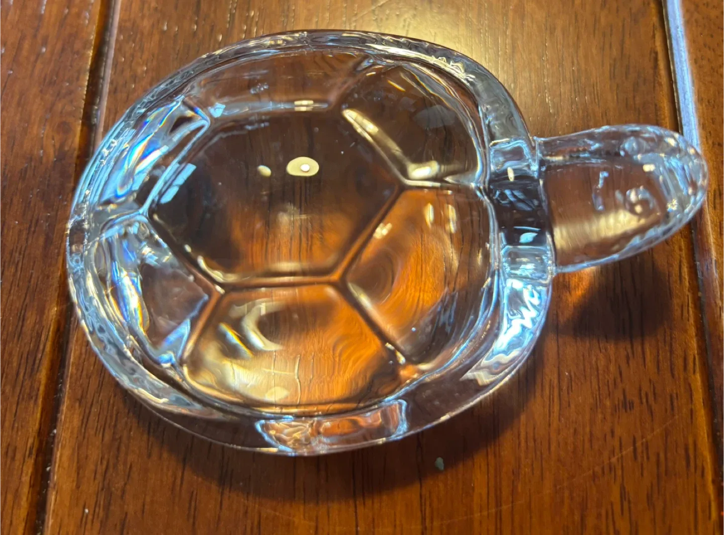 Clear Glass Turtle Figurine