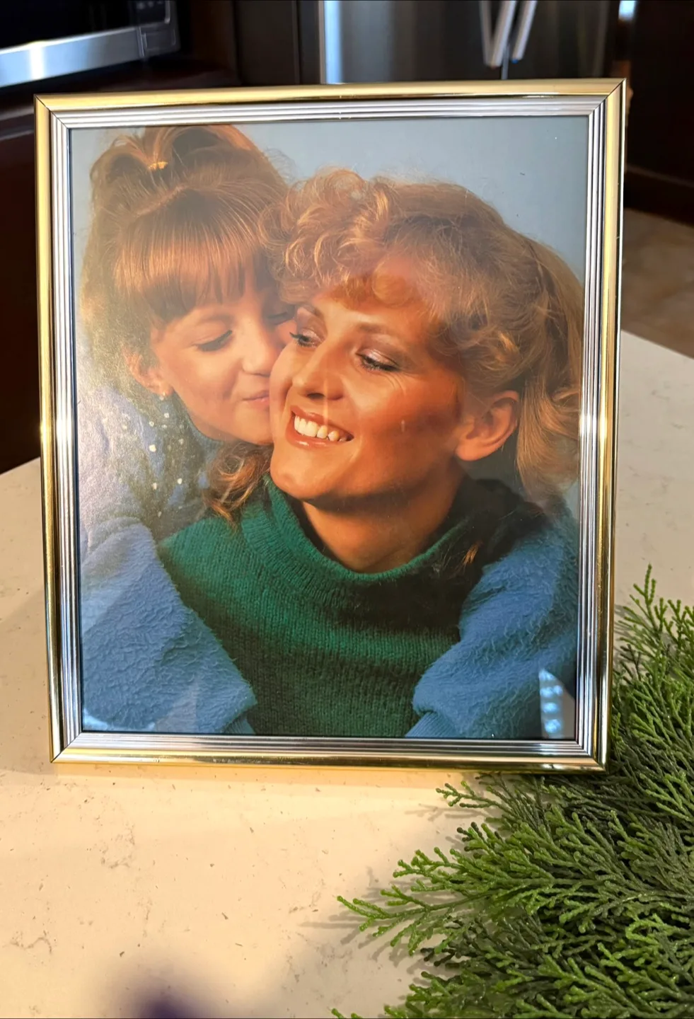 Gold & Silver Picture Frame with Stand