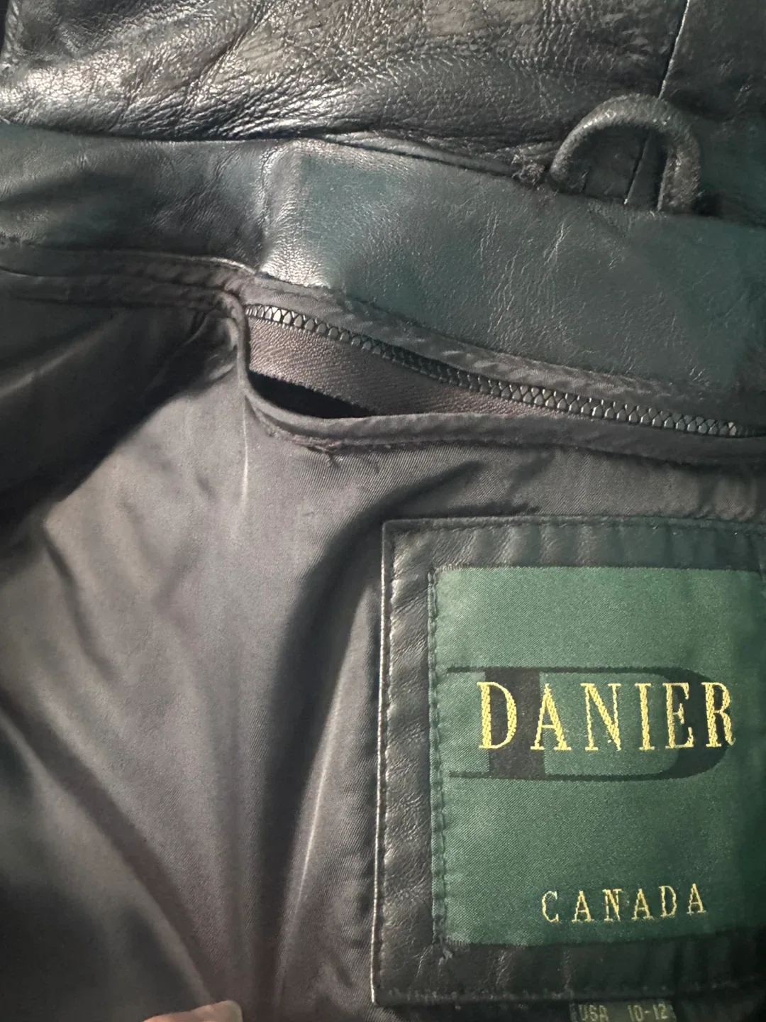 WOMENS DANIER LEATHER TRENCH COAT W. REMOVABLE FUR AND LINER image indicator(5)