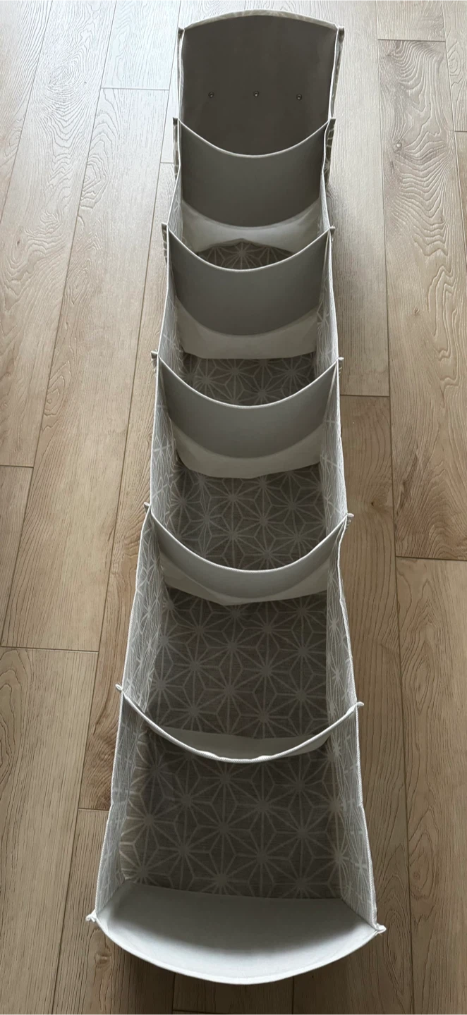 Hanging Closet Organizer - Grey & White