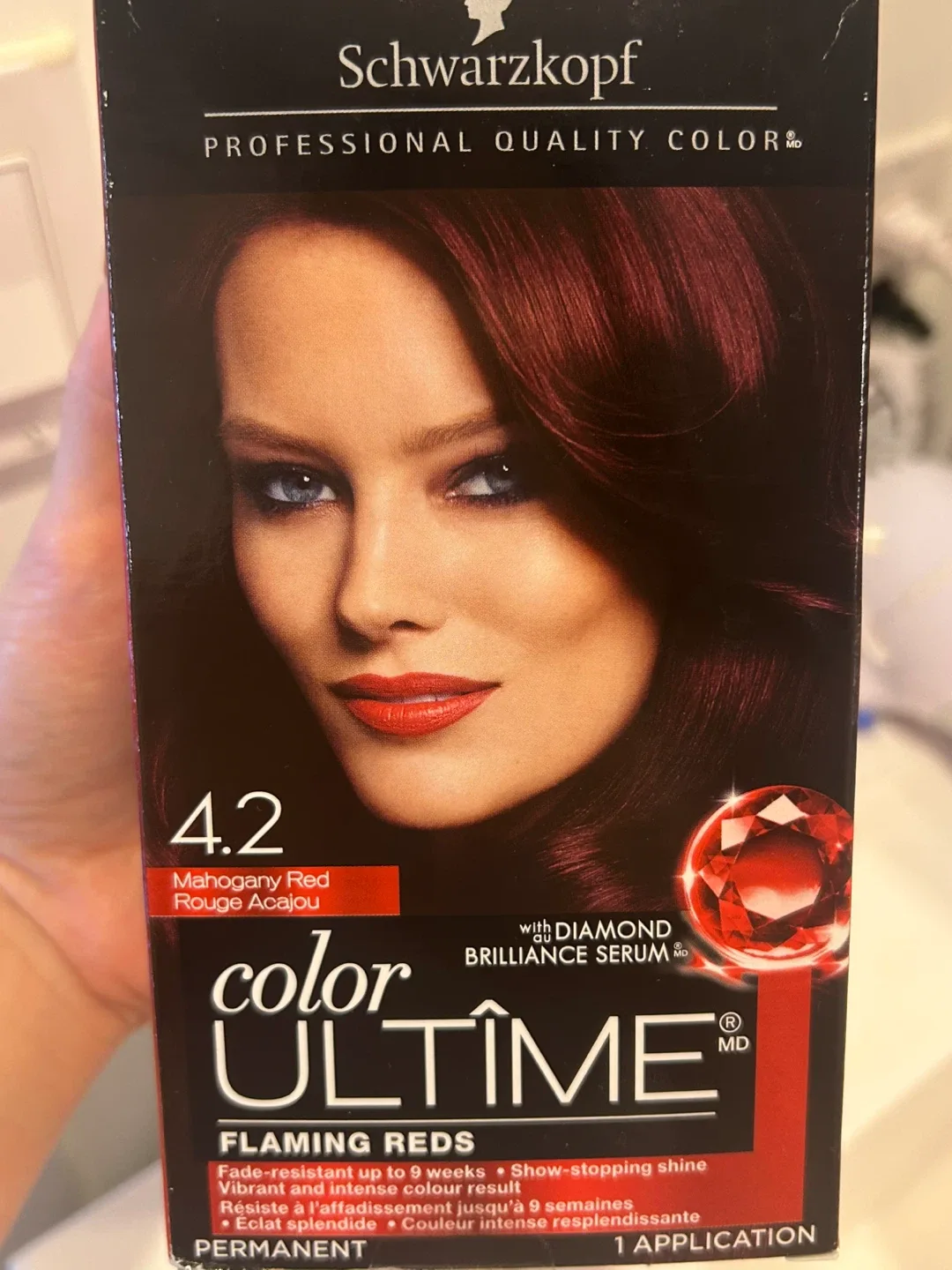 Schwarzkopf Color Ultime 4.2 Mahogany Red Hair Dye