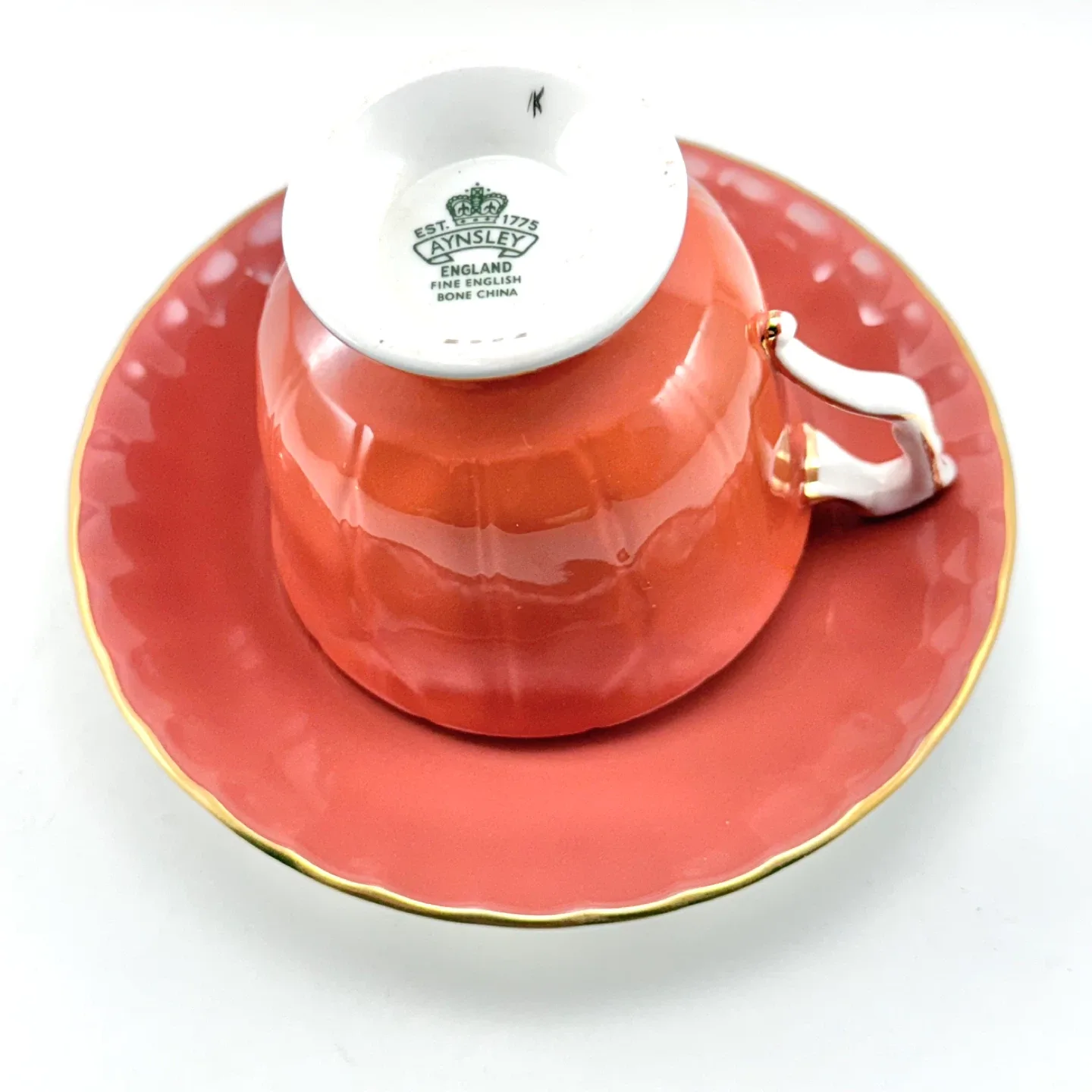 Aynsley rust Pembroke teacup image indicator(3)