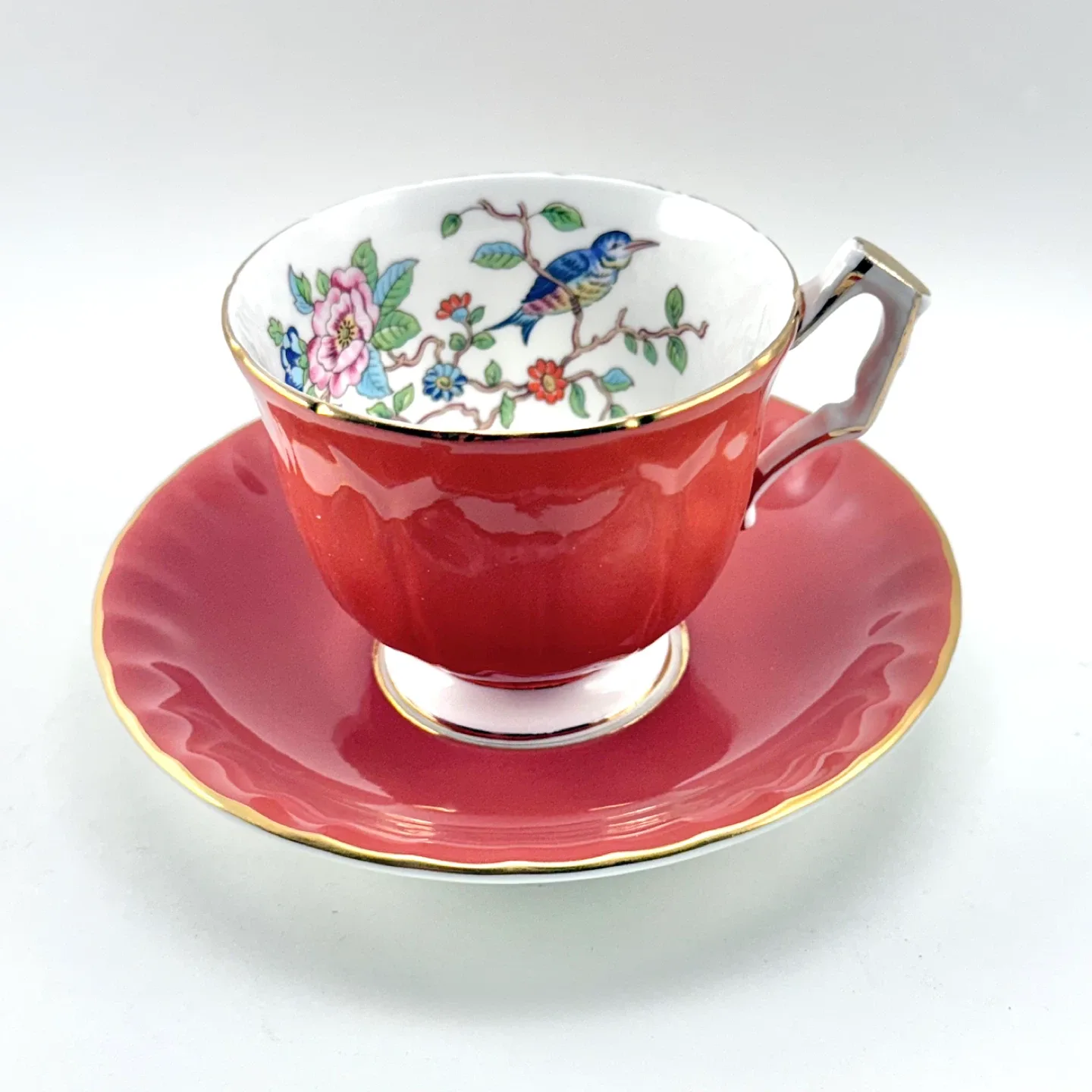 Aynsley rust Pembroke teacup