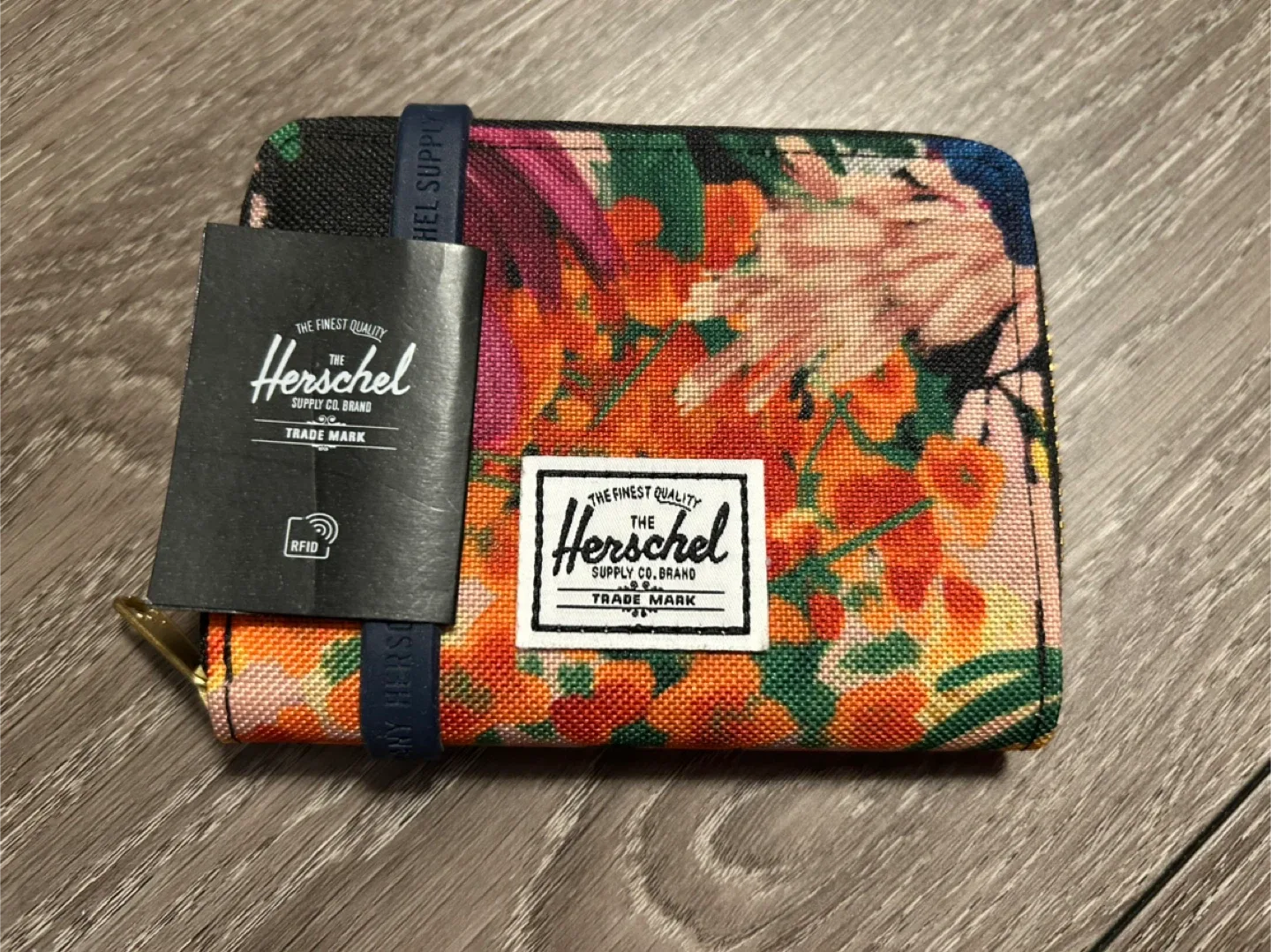 New Herschel Floral Print compact Wallet