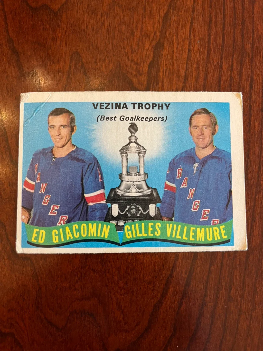 1971 O-PEE-CHEE 248 GIACOMIN\VILLEMURE VEZINA TROPHY